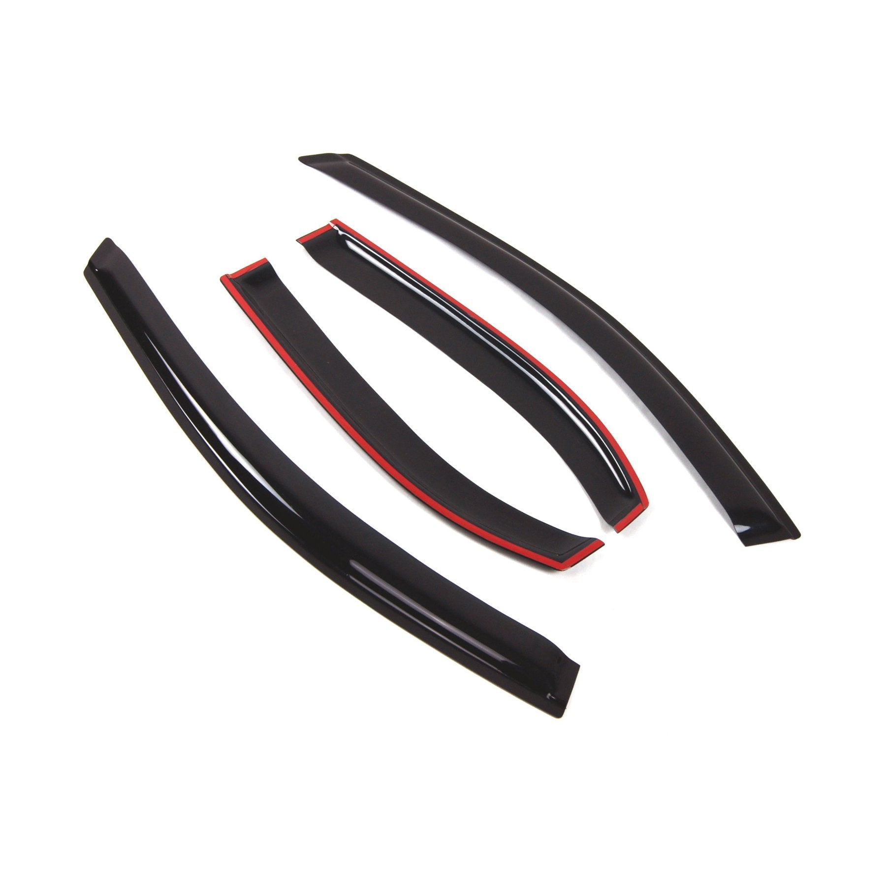 Tuningpros Outside Mount Window Vent Visors Rain Guards Compatible With Chevy Cavalier Sedan 1995-2005 | Side Window Wind Deflec