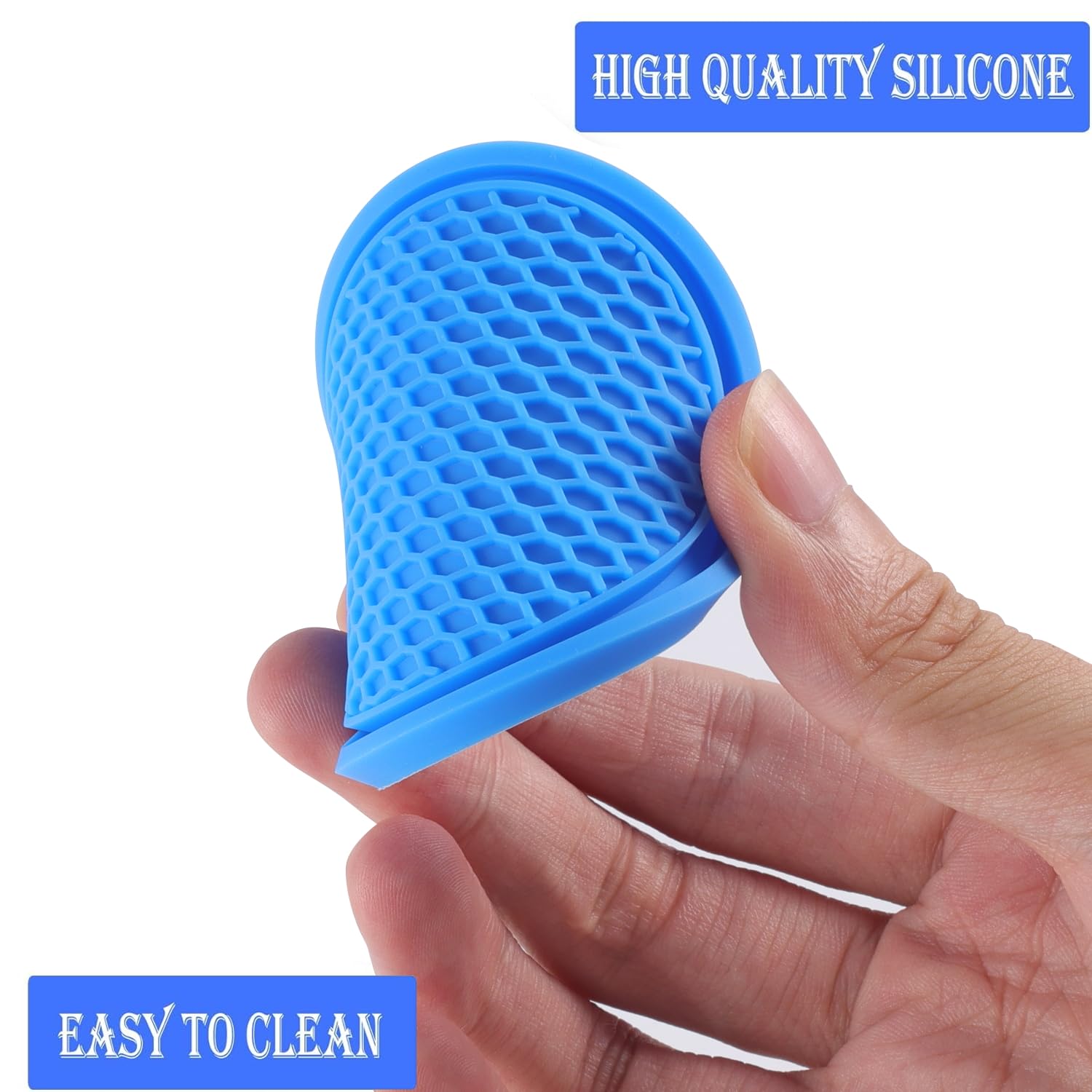 Singaro Car Cup Coaster, 4Pcs Universal Non-Slip Cup Holders Embedded In Ornaments Coaster, Car Interior Accessories, Blue