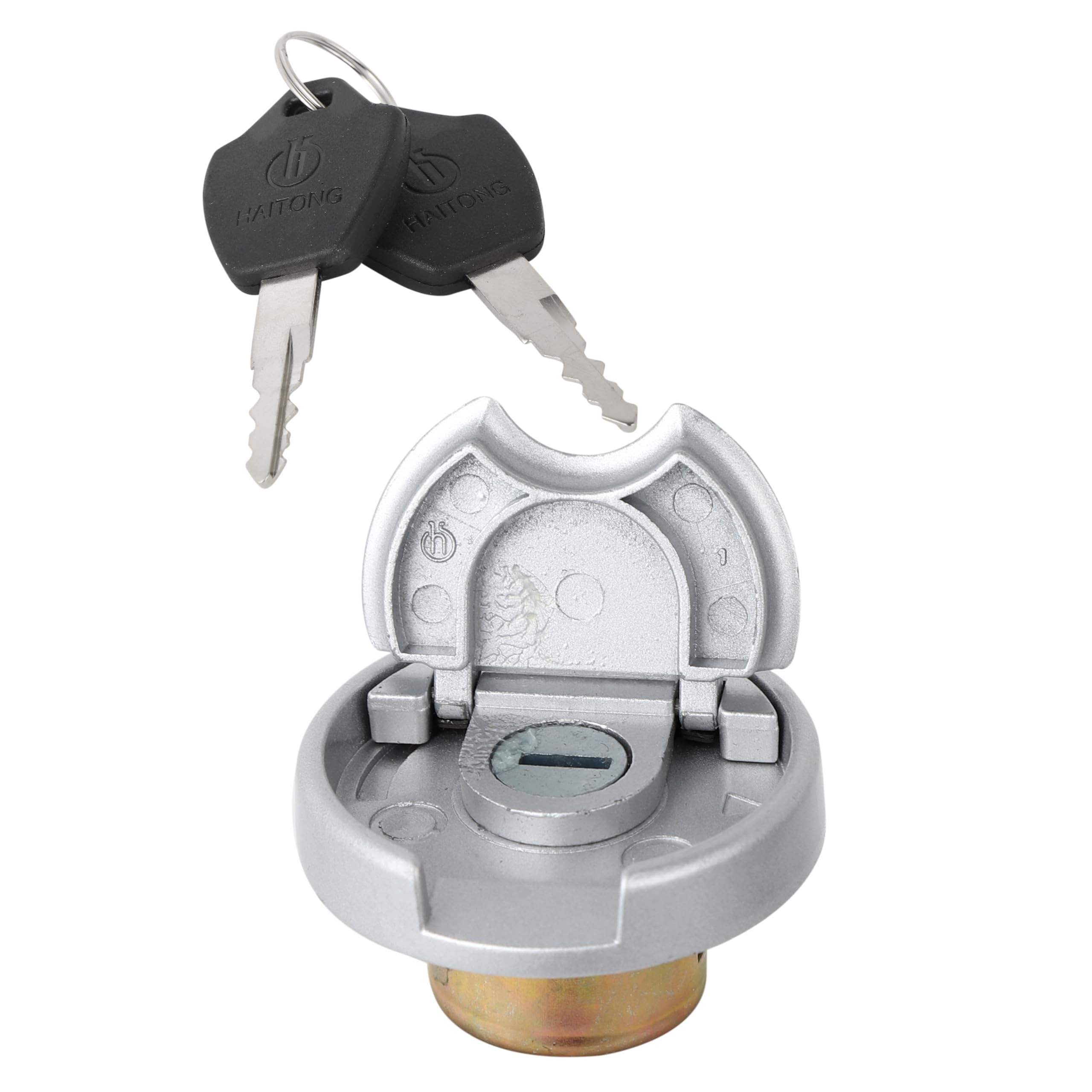 Minho Motorcycle Gas Caps with Switch Lock Made of Alumium Alloy Material,Fuel Tank Cap Fit for Chinese GY6 Scooter Mopeds Taota