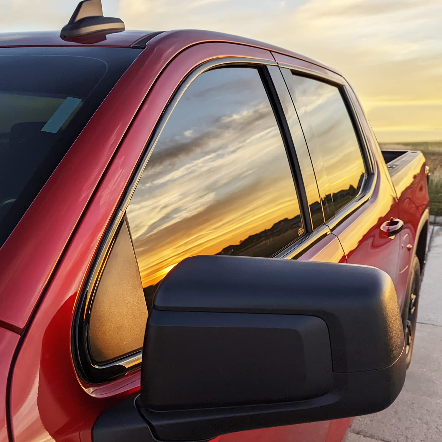 Slickmod Chrome Delete Blackout Vinyl Overlay For 2019-2023 Gmc Sierra 1500 Window Trim (Gloss Black, 1. Window Trim)