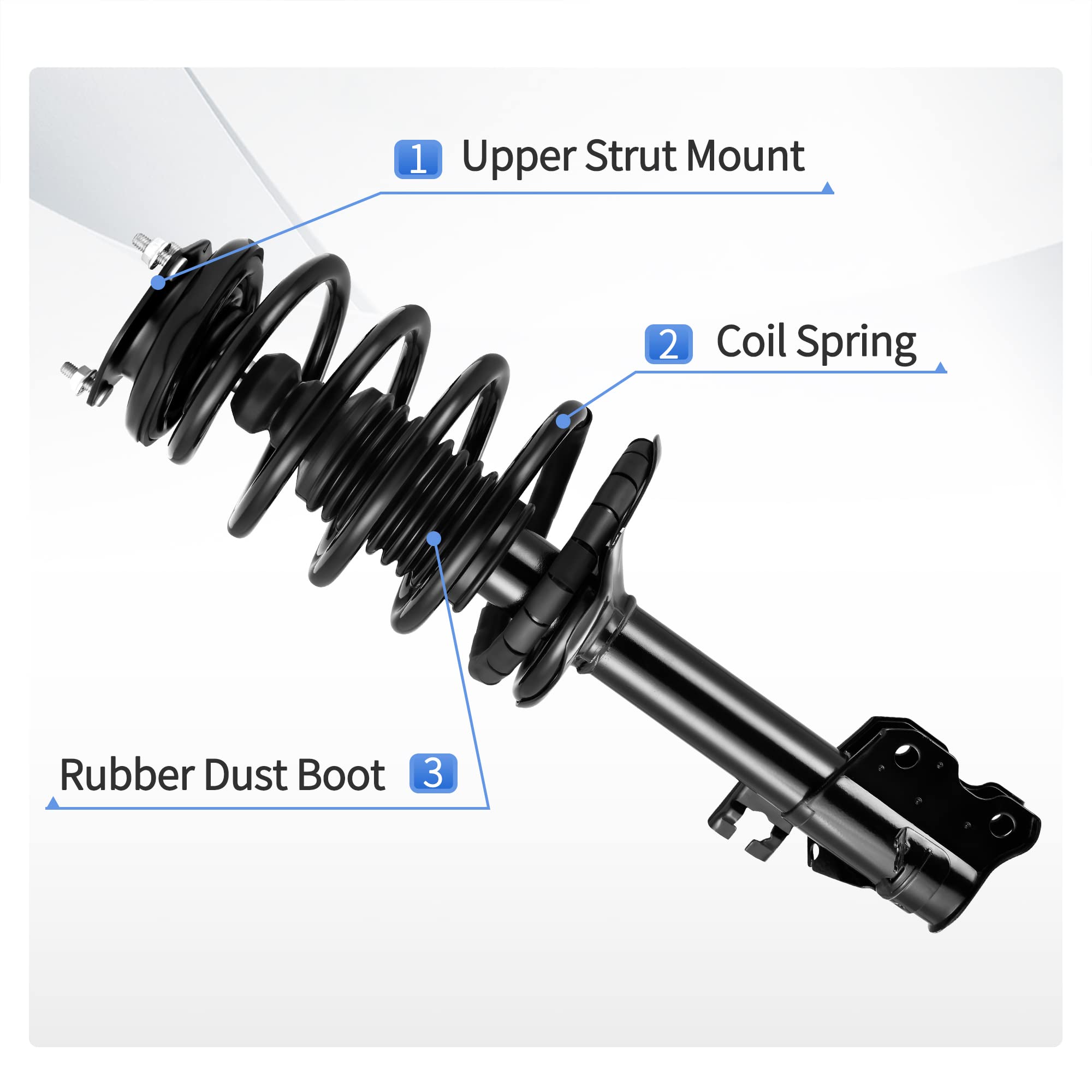 Yitamotor Front Complete Strut Quick Struts Compatible With 2002-2006 Sentra