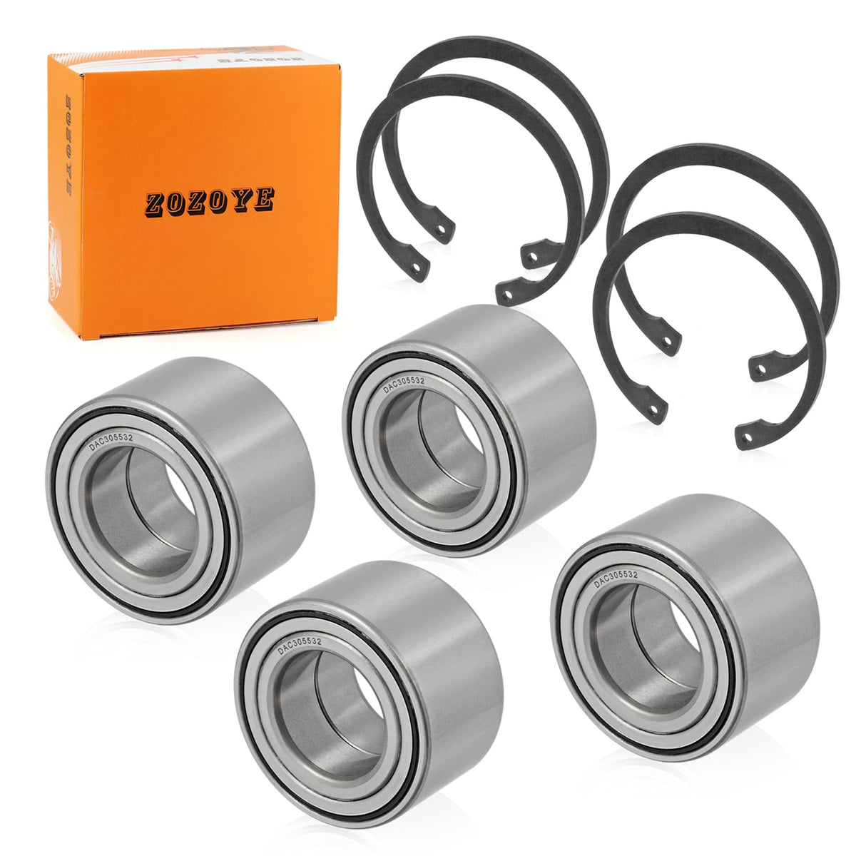 Heavy Duty Front & Rear Wheel Bearing 30X55X32Mm + Circlip For Arctic Cat Atv 250 300 350 366 400 425 450 500 650 700 1000 2005-2017 1402-027 1402-809 0423-423