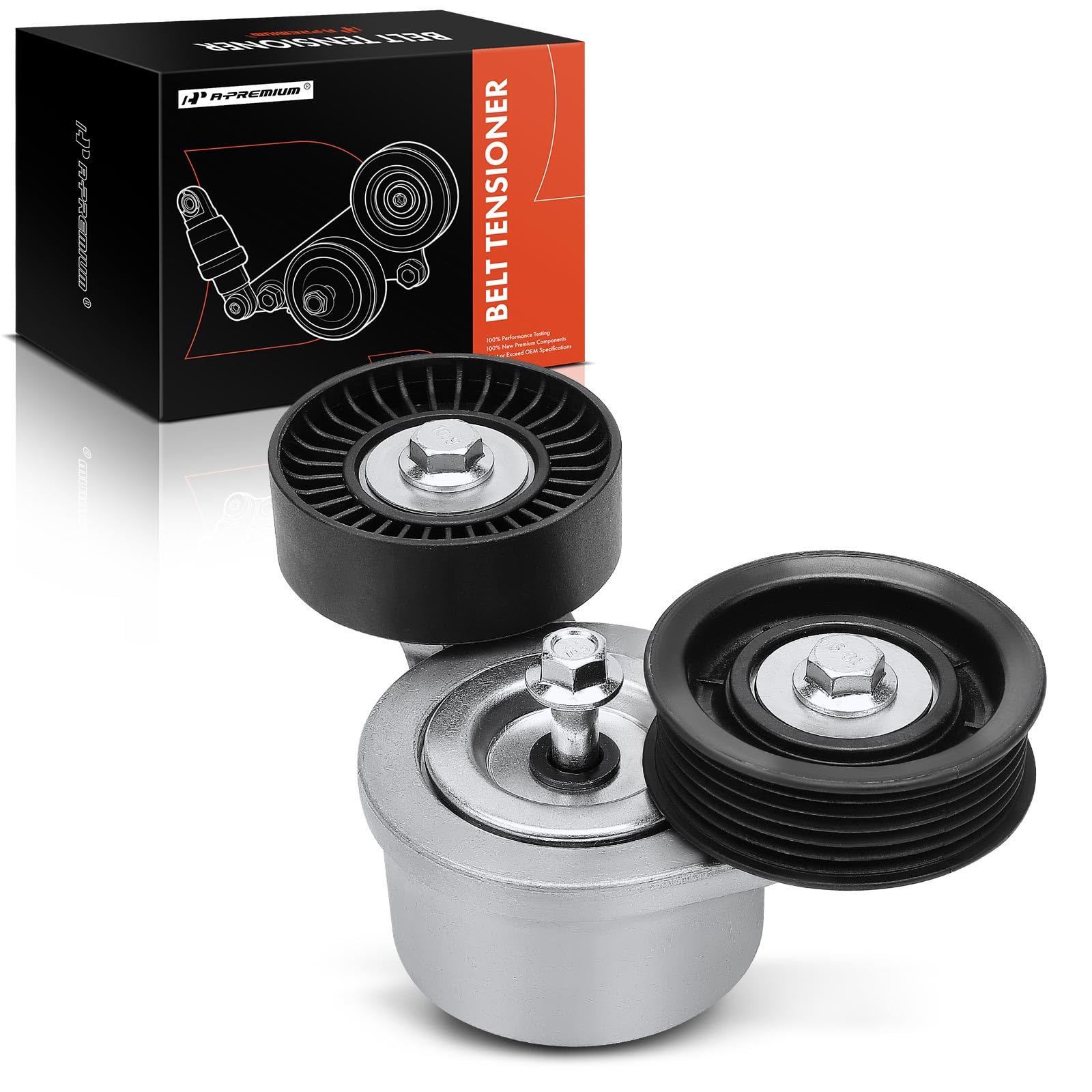 A-Premium Belt Tensioner Assembly With Pulley Compatible With Dodge Ram 1500 2002-2010, Dakota, Durango, Nitro & Jeep Grand Cher