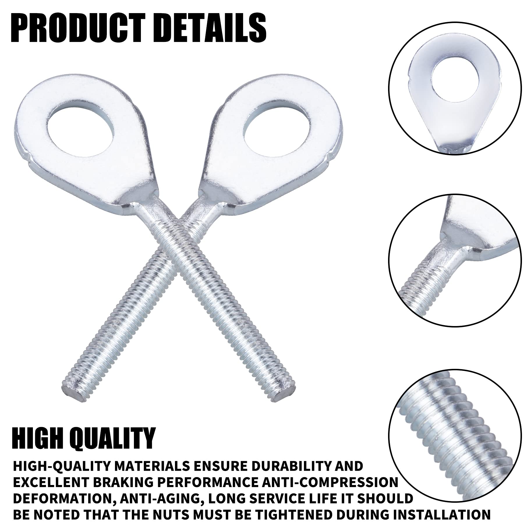 CNCMOTOK Chain Adjuster Tensioner Compatible with Honda XR50R XR70R CRF70F CRF80F CRF100F CT70 XL75 XL80S XL100S XR100 with 4pcs