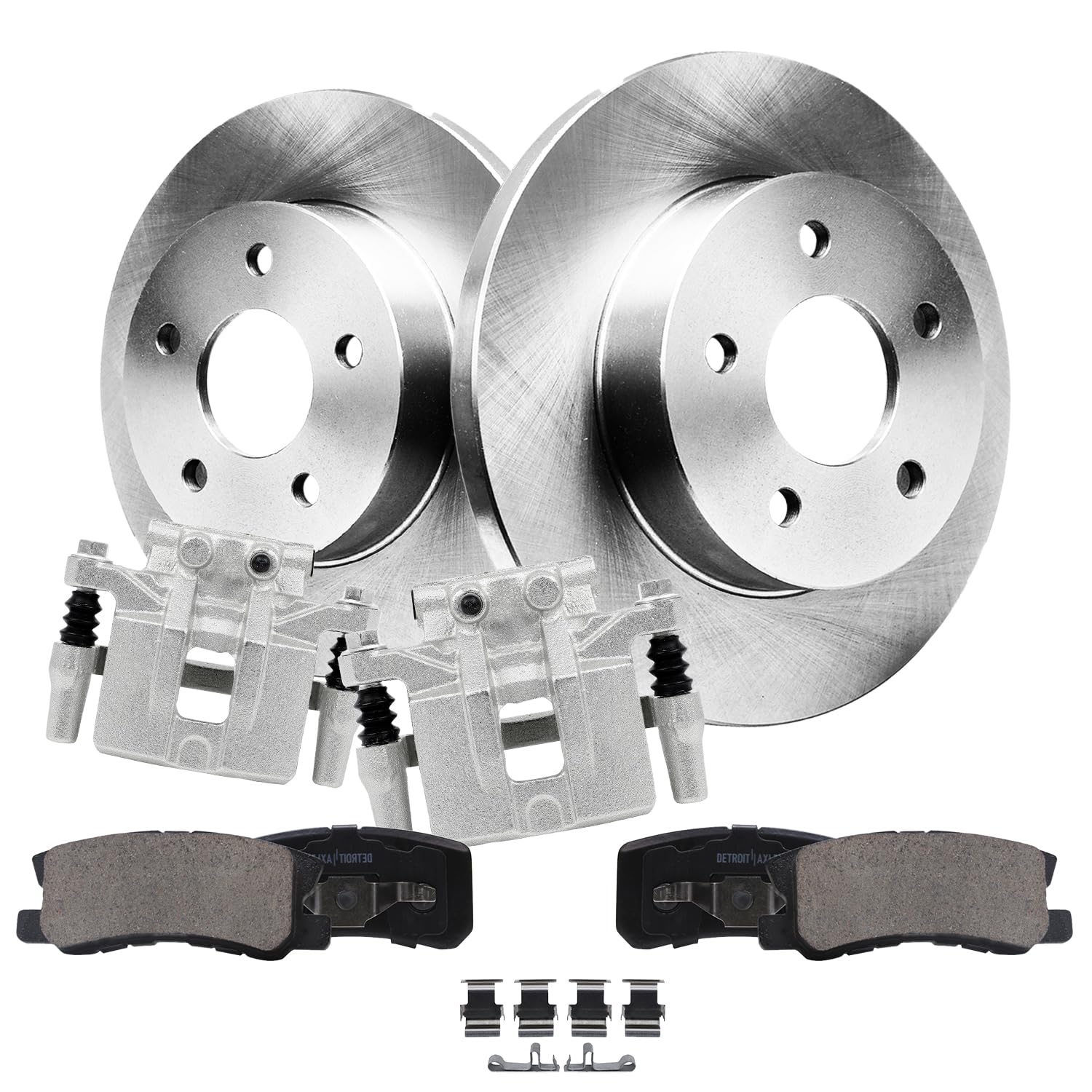 Detroit Axle - Rear Brake Kit for Dodge Avenger Compass Caliber Mitsubishi Lancer Patriot Disc Brake Rotors Brake Pads Brake Cal