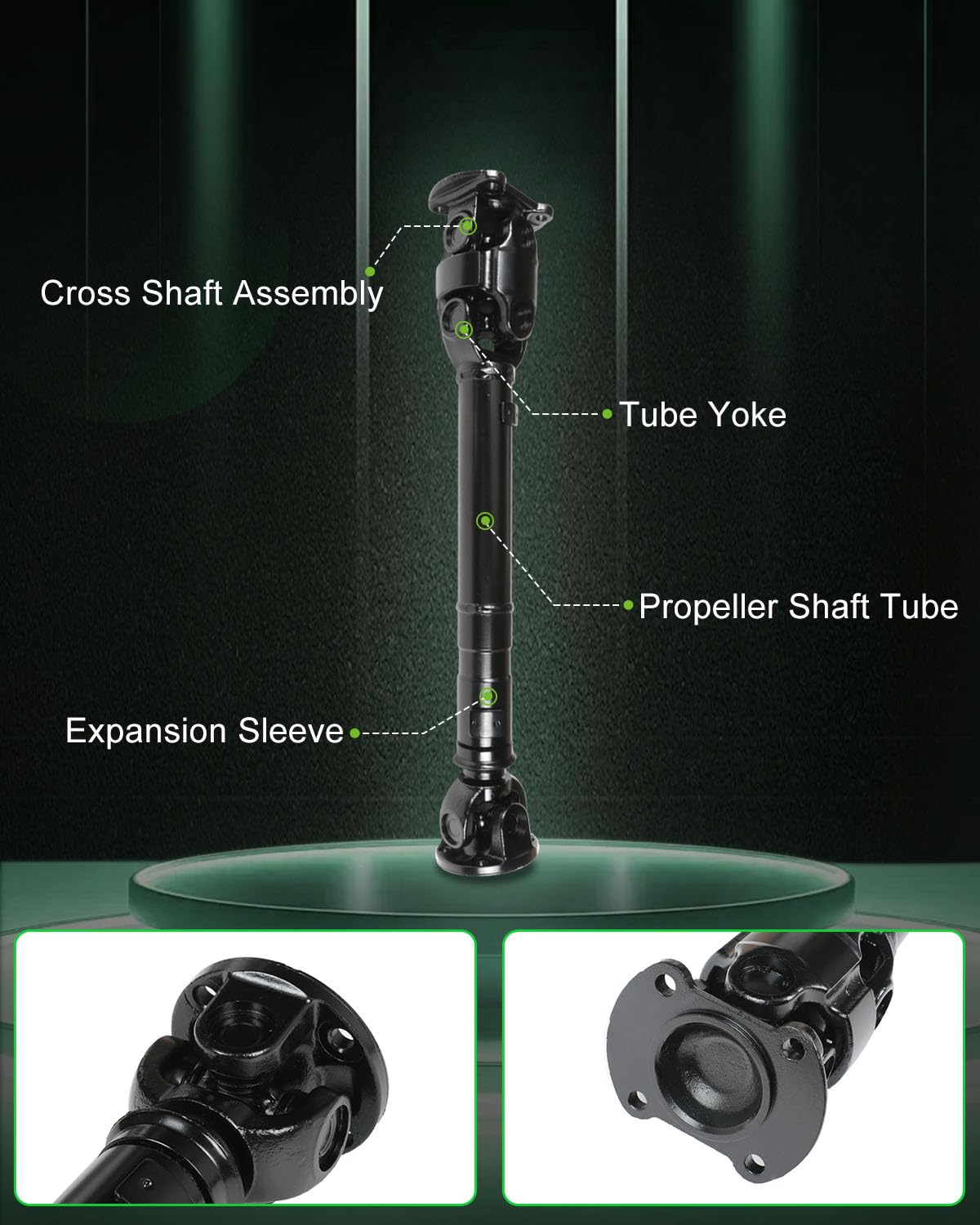 Scitoo 24.02'' Front Drive Shaft Assembly Propeller Shaft Compatible For Land Rover Discovery 4.0L 1999-2002,For Land Rover Disc