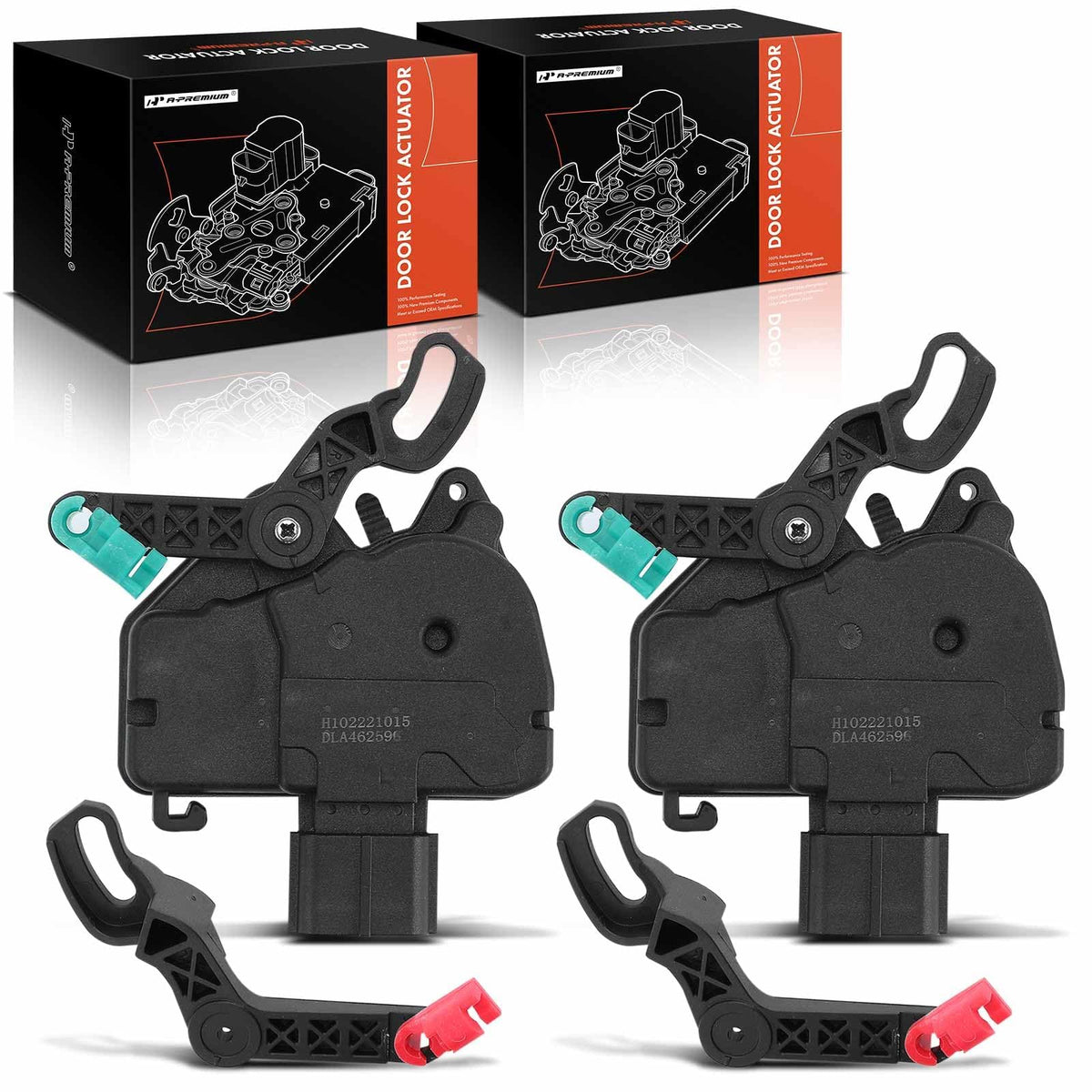 A-Premium Left & Right Sliding Door Lock Actuator Compatible with Chrysler Town & Country 2001-2016 & Dodge Caravan 2001-2007 Gr