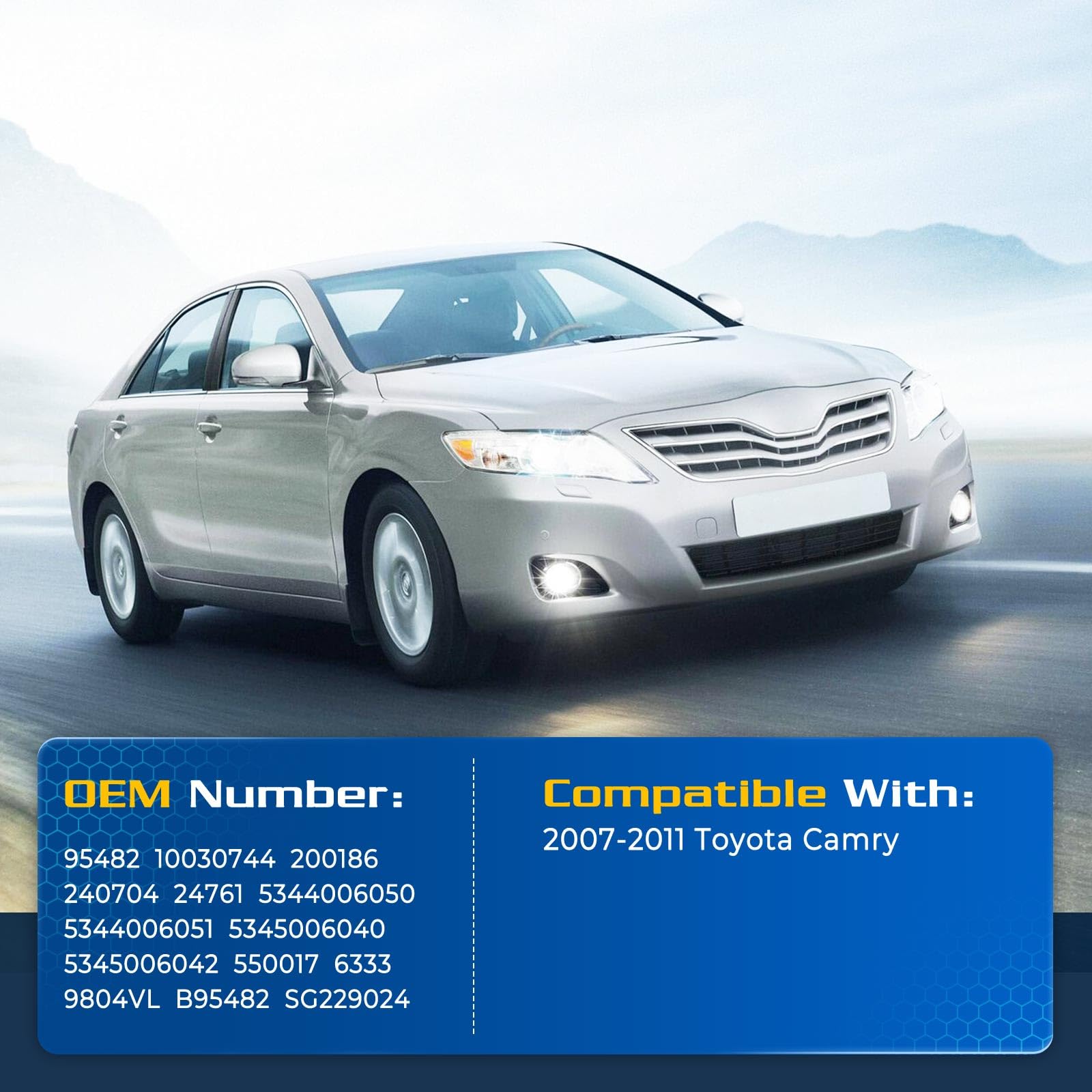 Arana Hood Struts For Toyota Camry 2007-2011, 6333 Front Hood Lift Support Gas Shocks For 2007-2011 Toyota Camry Base/Ce/Hybrid/