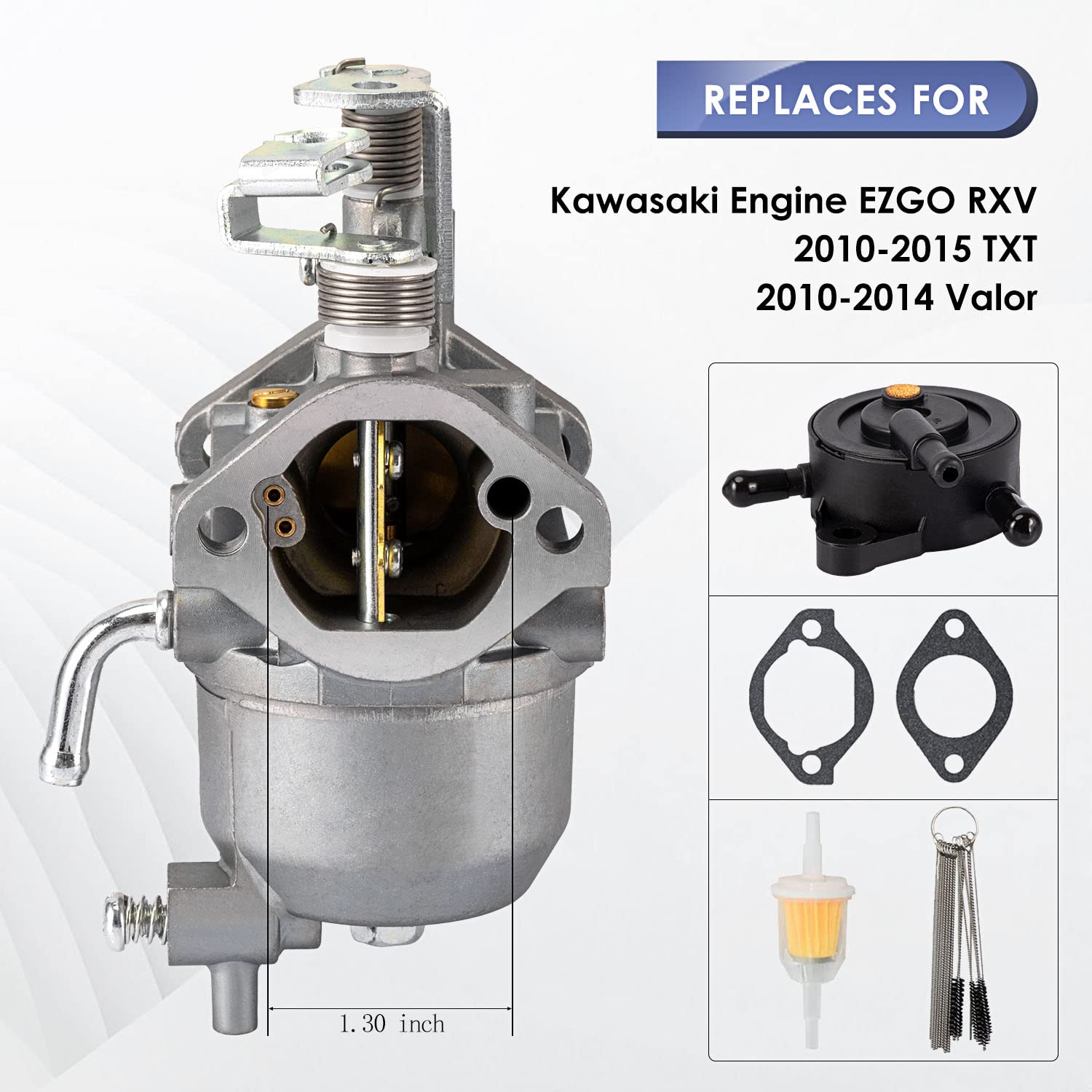 TANG Carburetor for Kawasaki 13HP FJ400D Engine - Fits EZGO RXV