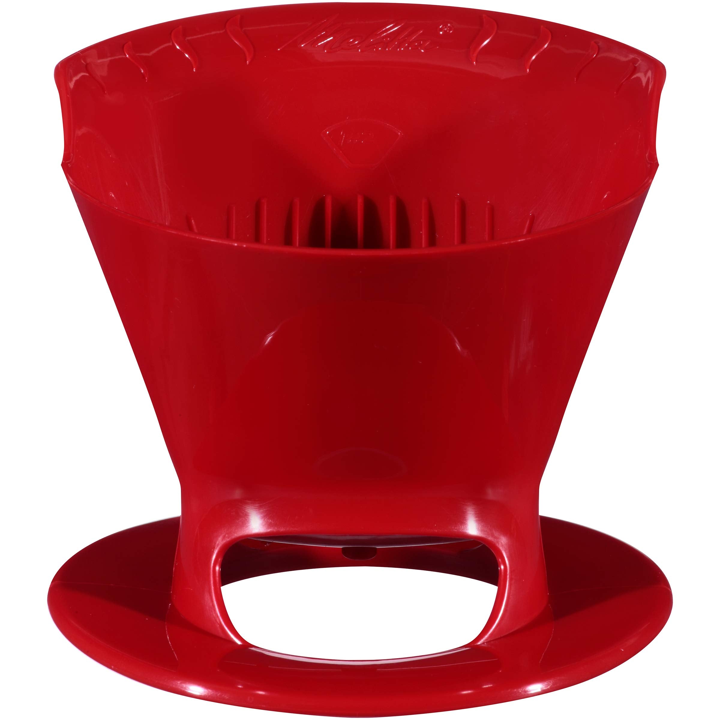 Melitta 64008 Red Ready Joe Filter Cone - 1 Count Plastic Coffee Filter in Red