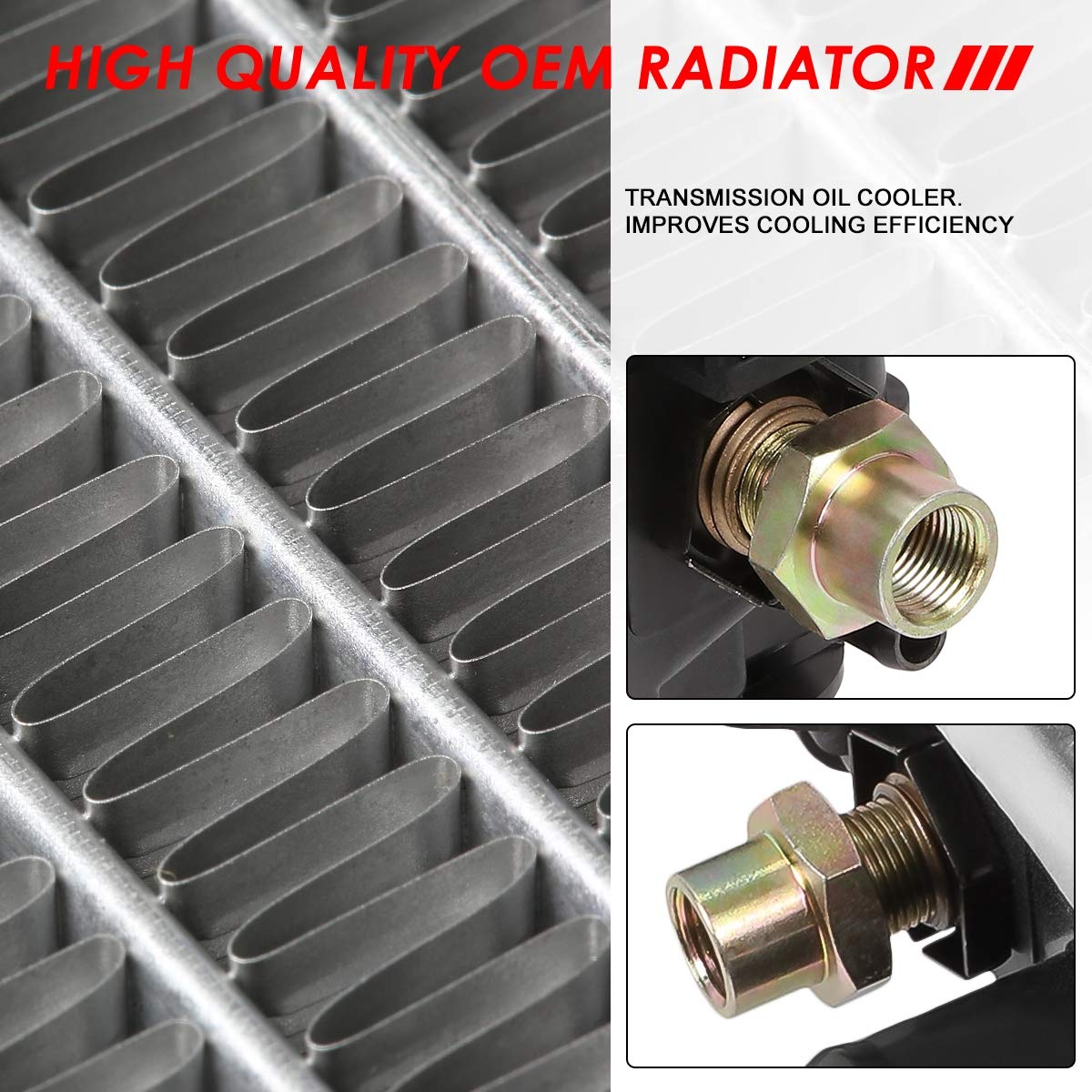 Auto Dynasty Radiator Compatible With 97-98 Ford Expedition F150 F250 4.2L 4.6L At Mt, Dpi 1831 Factory Style 2-Row Cooling Radi