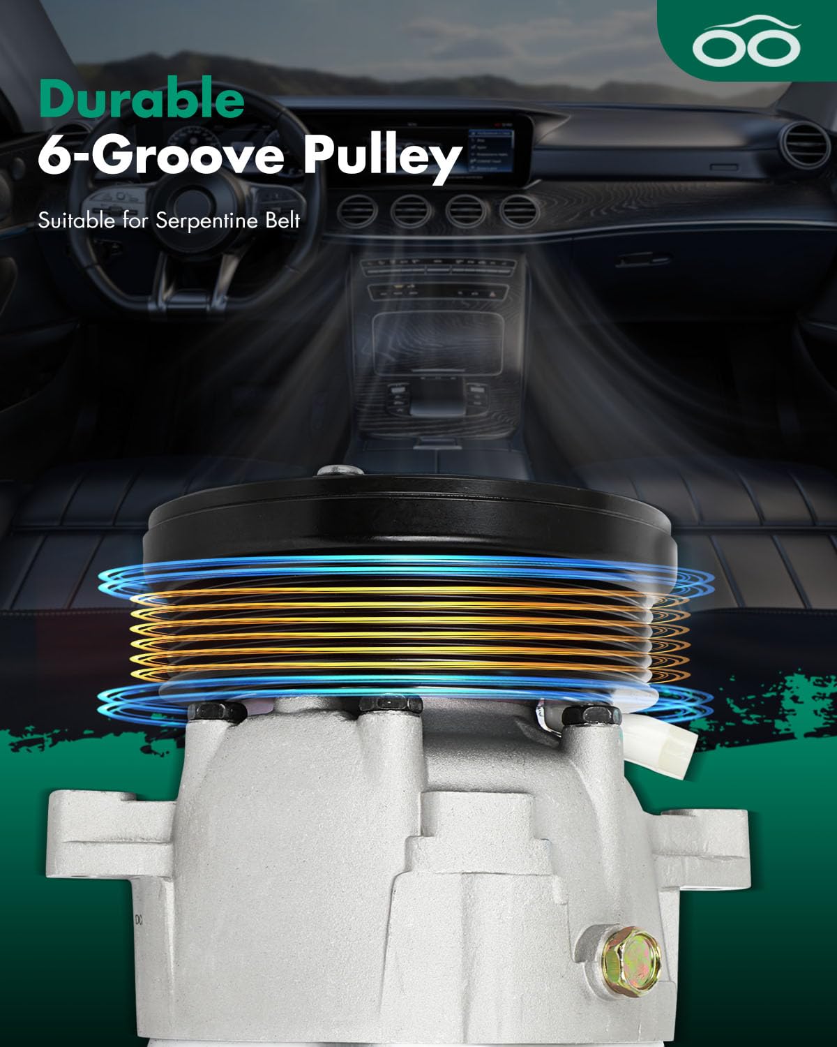 SCITOO CO 20452C AC Compressor 1996-2004 for B-uick Regal 3.8L 2000-2003 for Ch-evrolet Impala 3.8L