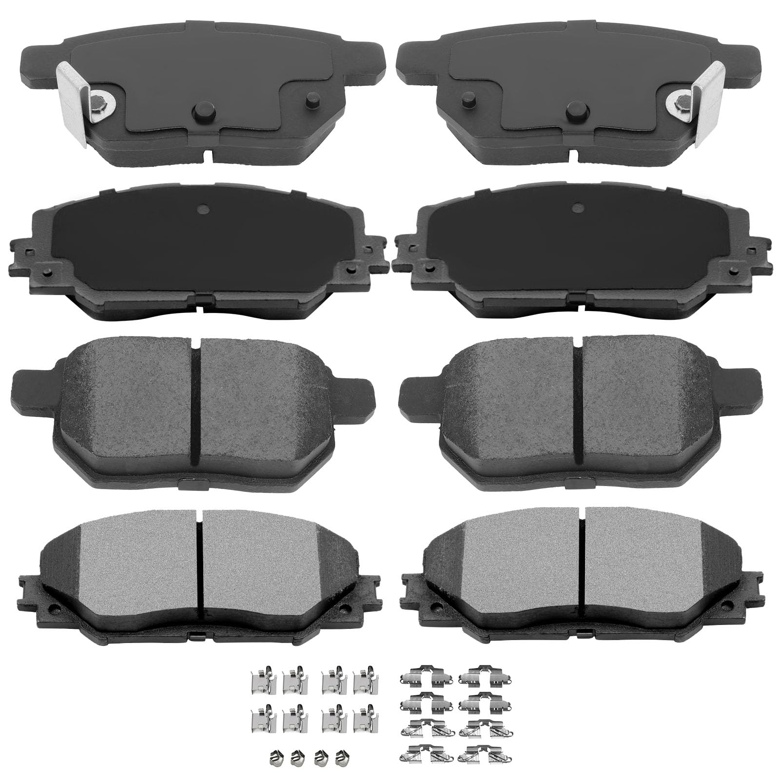Automuto 8Pcs Front & Rear Ceramic Disc Brake Pads Set D1354 D1210 For Pontiac Vibe 2009-2010,For Scion Xb 2008-2015,For Toyota