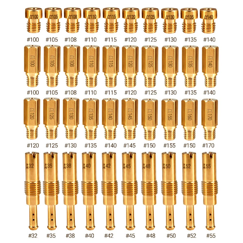 30Pcs Main Jets &10Pcs Slow Jets Pilot Cleaner Tool Kit Fits For Pwk Cvk Pe Keihin Oko Carb Koso Polini Ko Scl-2018090002-Zh-T-0