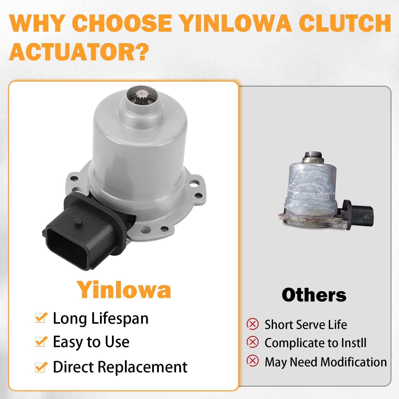 AE8Z-7C604-A Automatic Transmission Clutch Actuator B/A for 2012 2013 2014 2015 2016 2017 Ford Focus SE SEL, 11-17 Ford Fiesta T