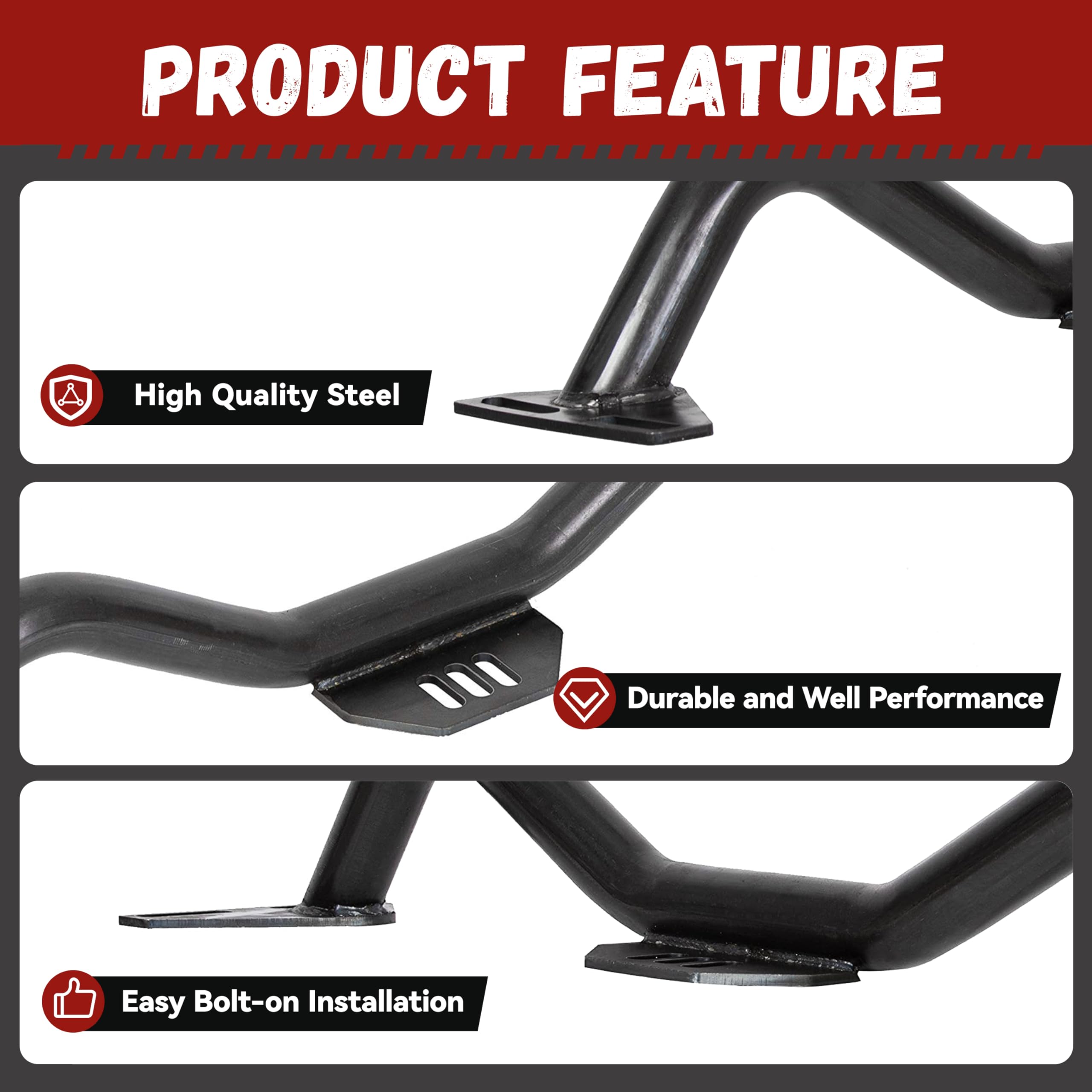 Kojem Adjustable Transmission Crossmember Compatible with 1964-1987 Chevy/GMC C10 C20 2WD Trucks Blazer Suburban Transmission Cr