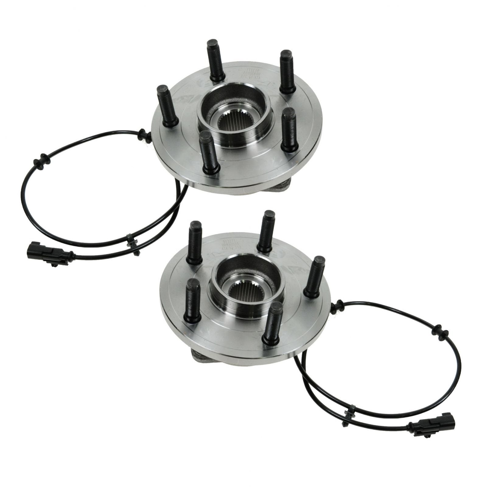 Trq Front Wheel Hub Bearings Assembly Set Compatible With 2007-2009 Chrysler Aspen 2006-2009 Dodge Durango