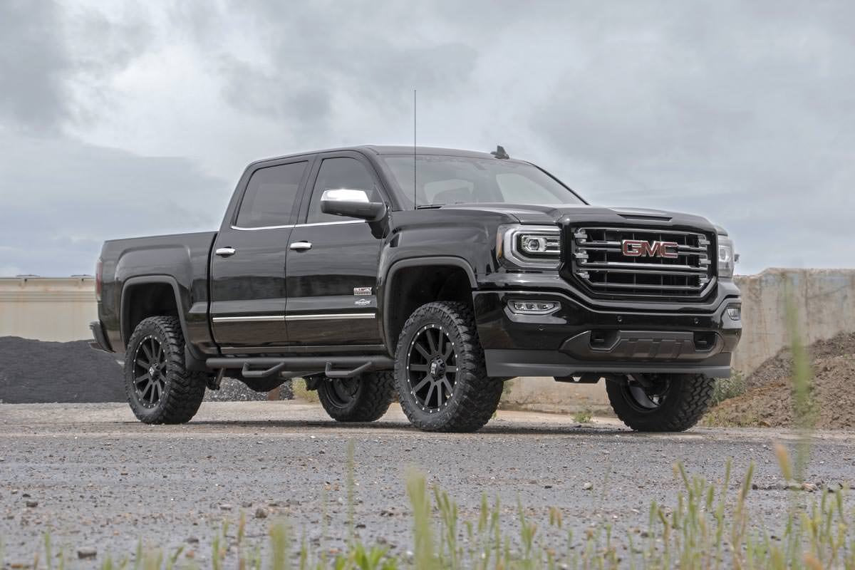 Rough Country 3.5" Lift Kit for 2007-2016 Chevy/GMC 1500 4WD, Black, Model 19431A, Polyoxymethylene Material