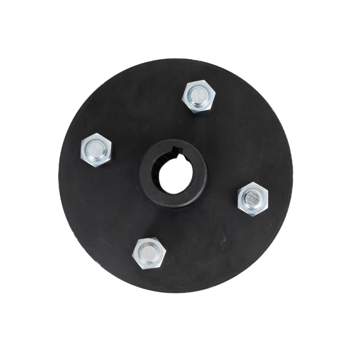AlveyTech Heavy-Duty Rear Wheel Hub with 1'' Bore and 1/4'' Keyway for Go-Kart - GoKart Steel Hubs for Wheels, fit Axle with 1 I