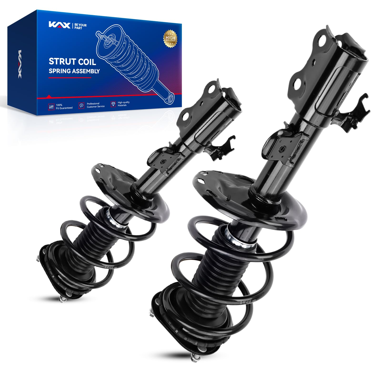KAX Front Quick Struts for Honda Odyssey 2005 2006 2007 Front Shocks Complete Struts Assembly with Coil Spring Set of 2, Replace