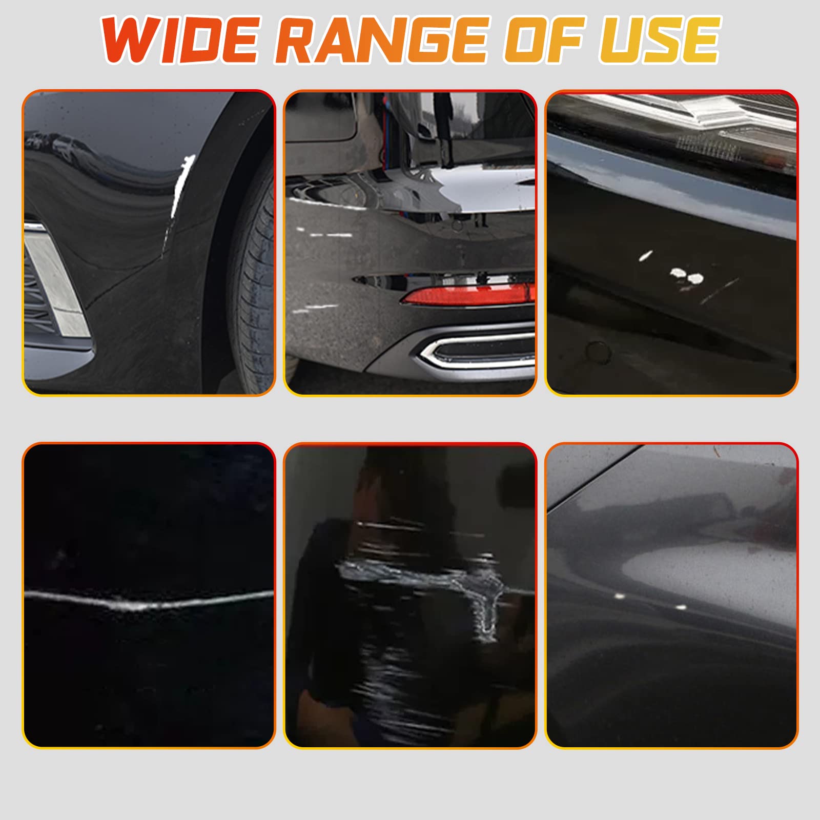 Grey Touch Up Paint Pen For Cars, Car Paint Scratch Repair, Two-In-One Car Touch Up Paint Fill Paint Pen, Quick & Easy Solution