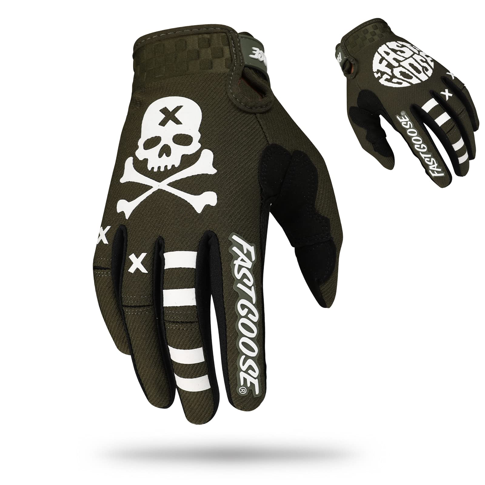 Fastgoose Dirt Bike Motocross Gloves - Motorbike Riding Bike Gloves For Off Road Racing & Cycling (Olive, Xx-Large)