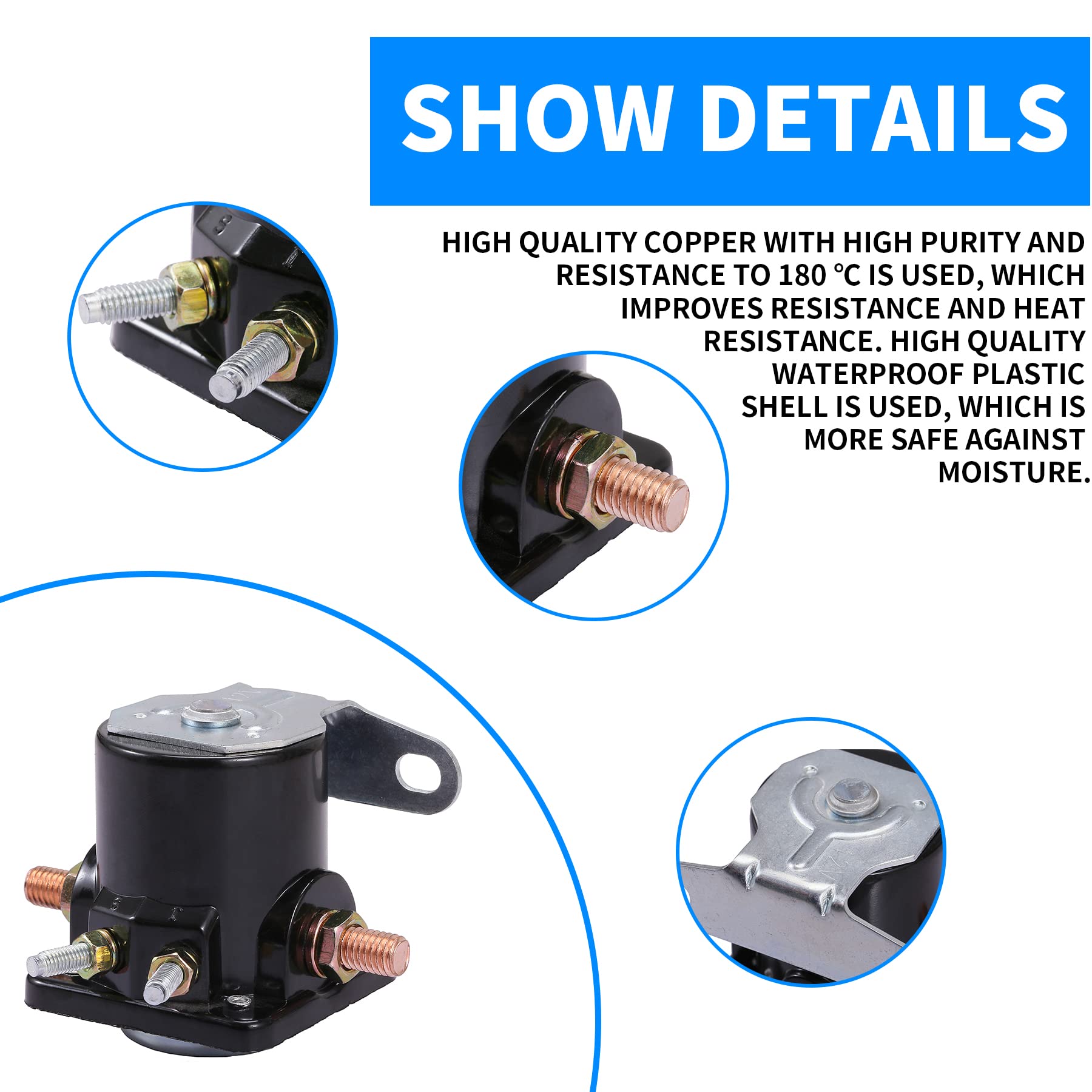 Stylemafia Starter Solenoid Relay Sw3 Compatible With Ford Tractor Lincoln Mercury Mustang Golf Cart Johnson Outboard 12V