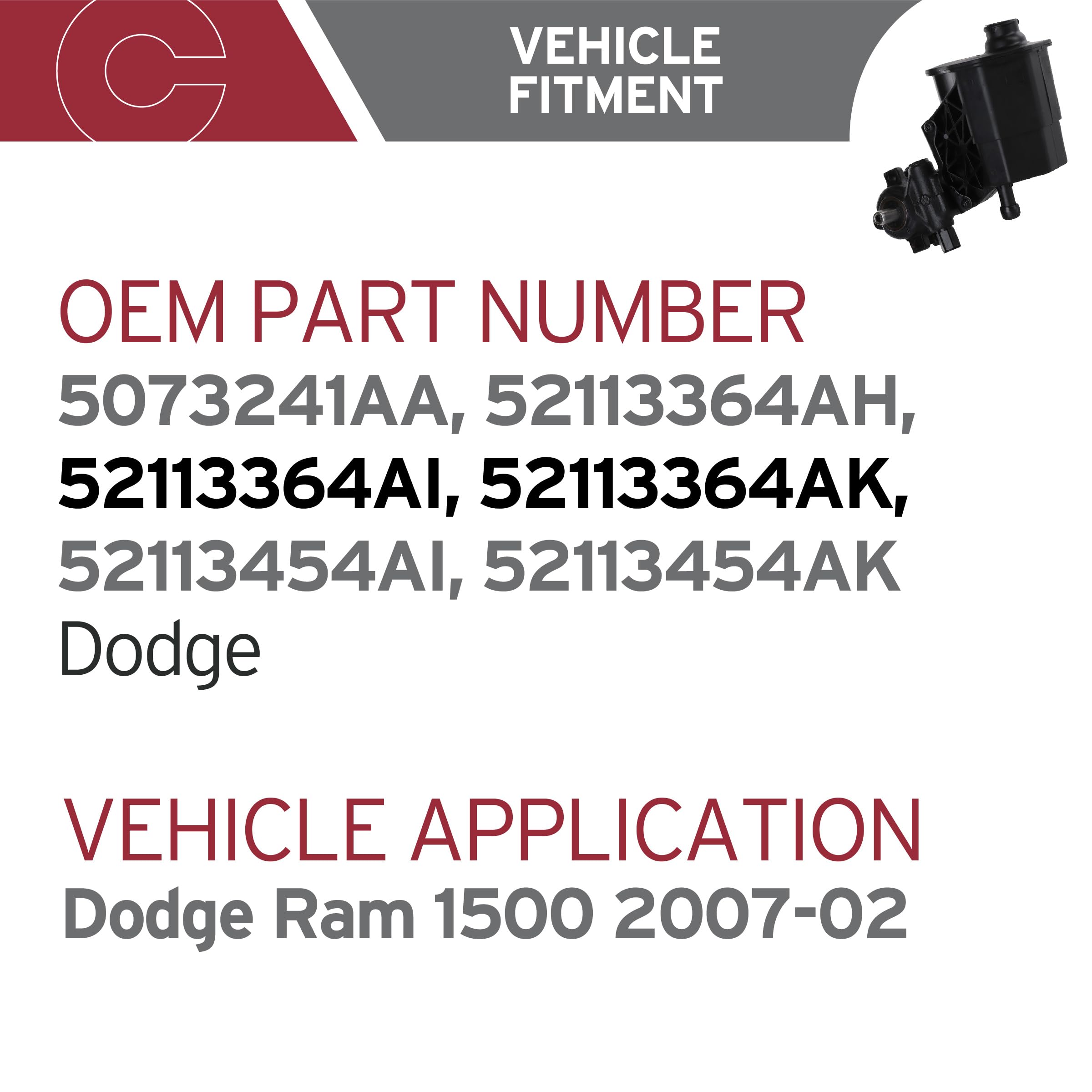Cardone 20-70269 Remanufactured Domestic Power Steering Pump