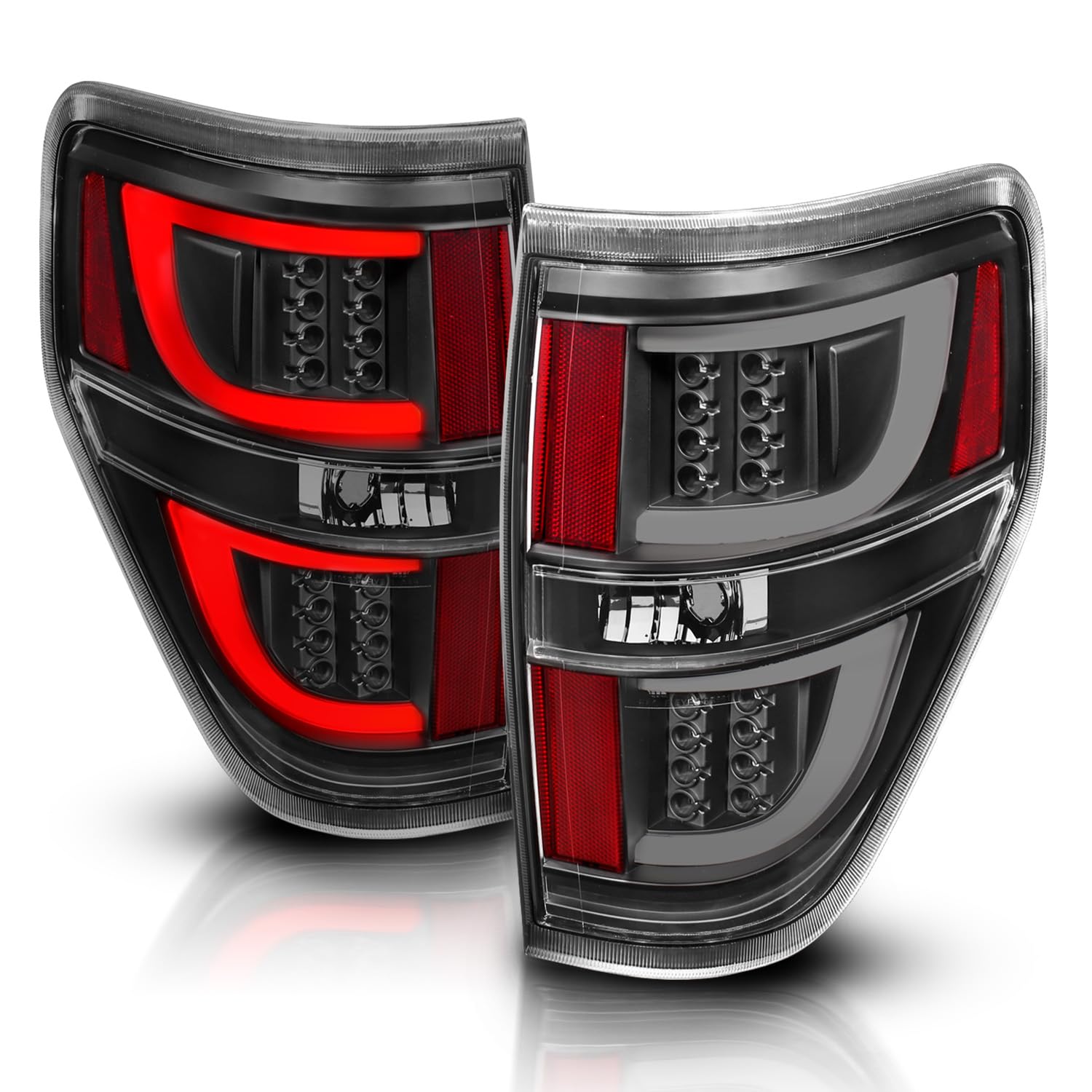 Amerilite Led Light Bar Replacement Car Tail Lights Set For 09-14 Ford F-150 - Passenger And Driver Side, Vehicle Light Assembly