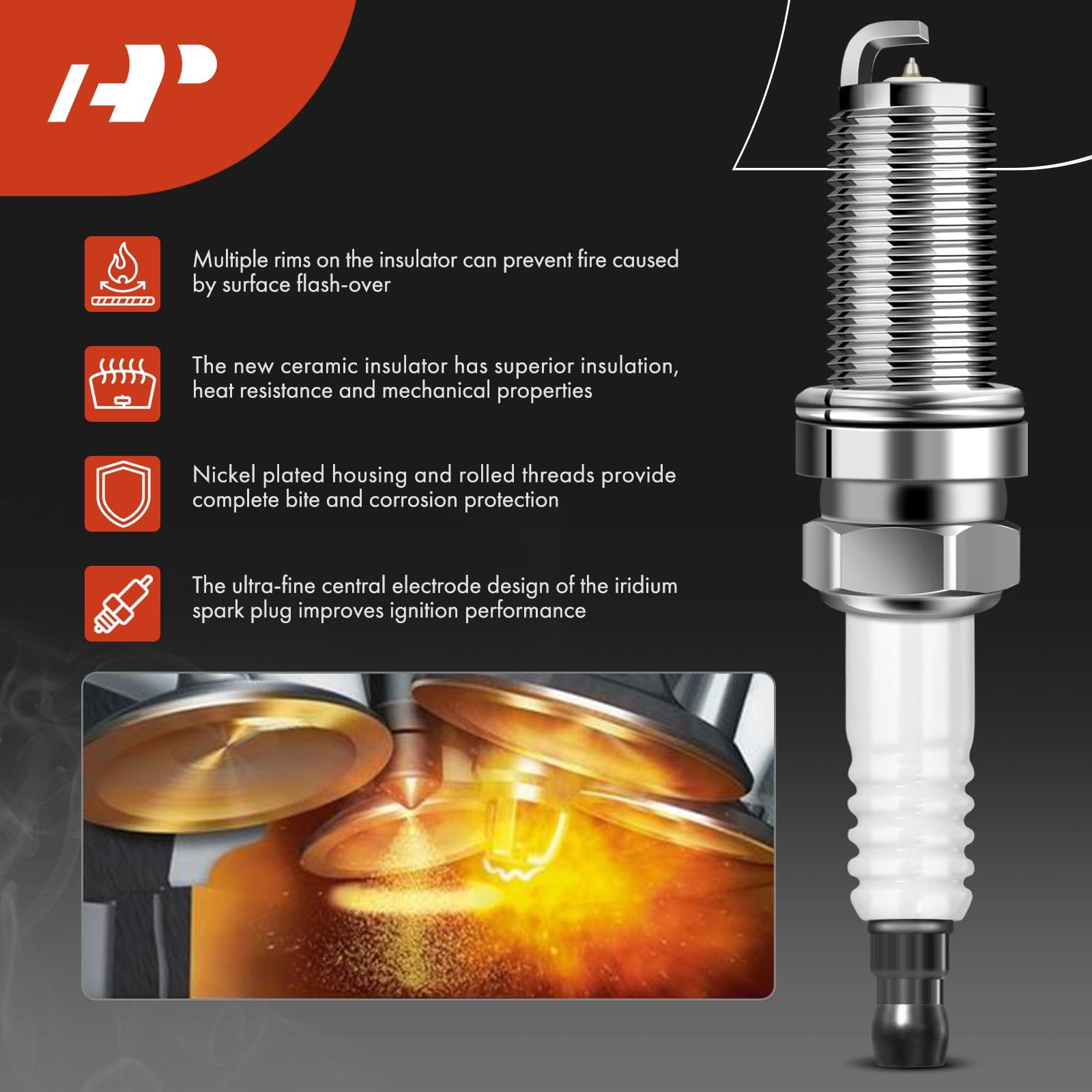 A-Premium Set Of 6 Ignition Coil Pack And Iridium Spark Plugs Compatible With Nissan Altima Frontier Murano Pathfinder Quest Xte