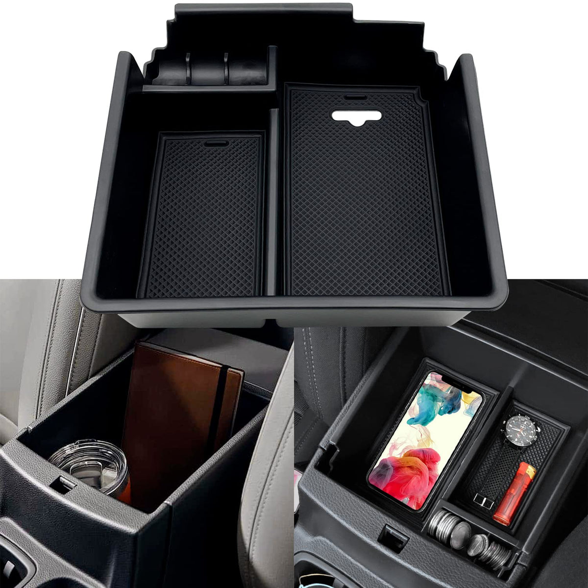Jojomark Compatible With Ford Ranger 2019 2020 2021 2022 2023 Accessories Center Console Organizer Interior Storage Box Armrest
