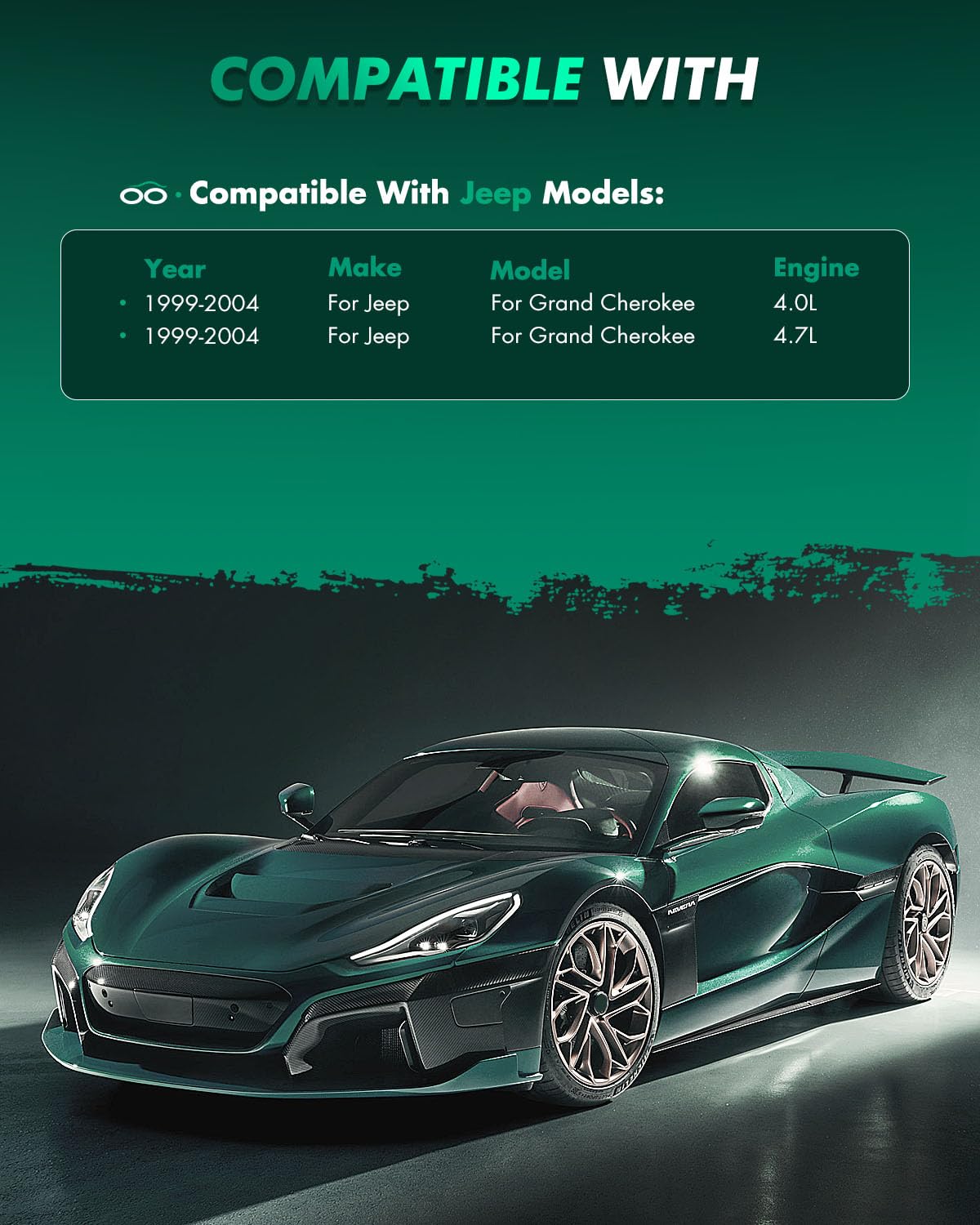 Scitoo D945 Front Ceramic Brake Pads Sets Fit For Jeep Grand Cherokee 1999 2000 2001 2002 2003 2004