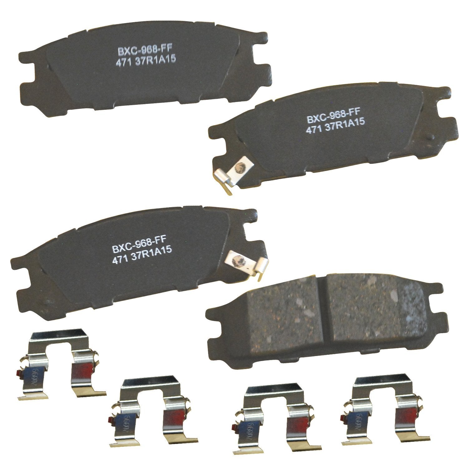 Bendix Premium Sbc471 Ceramic Rear Brake Pads For Subaru Impreza 1996-1993, Impreza 1999-1998, Legacy 1999-1990, Svx 1997-1992