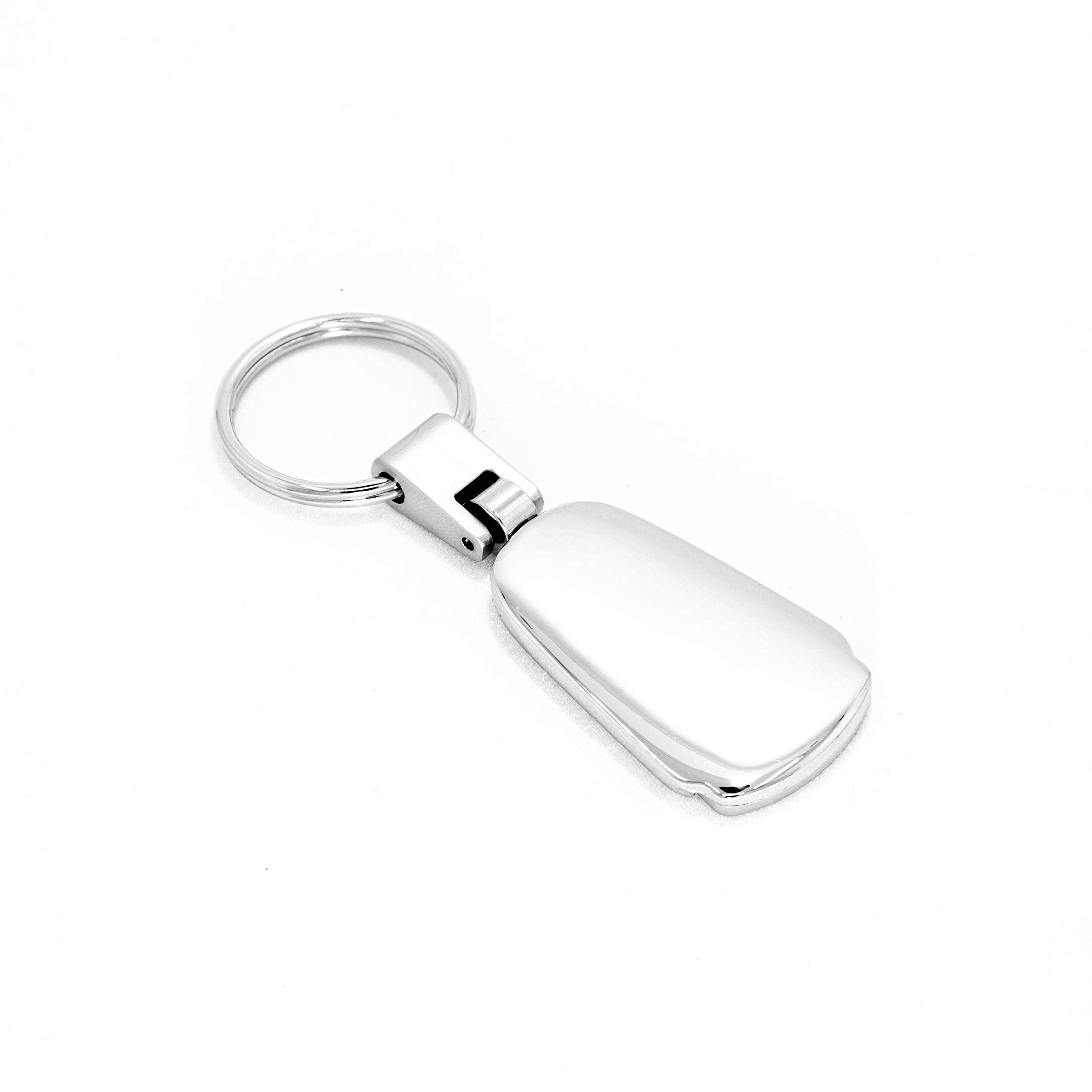 Au-Tomotive Gold, Inc. Officially Licensed Chrome Metal Tear Drop Key Chain For Honda