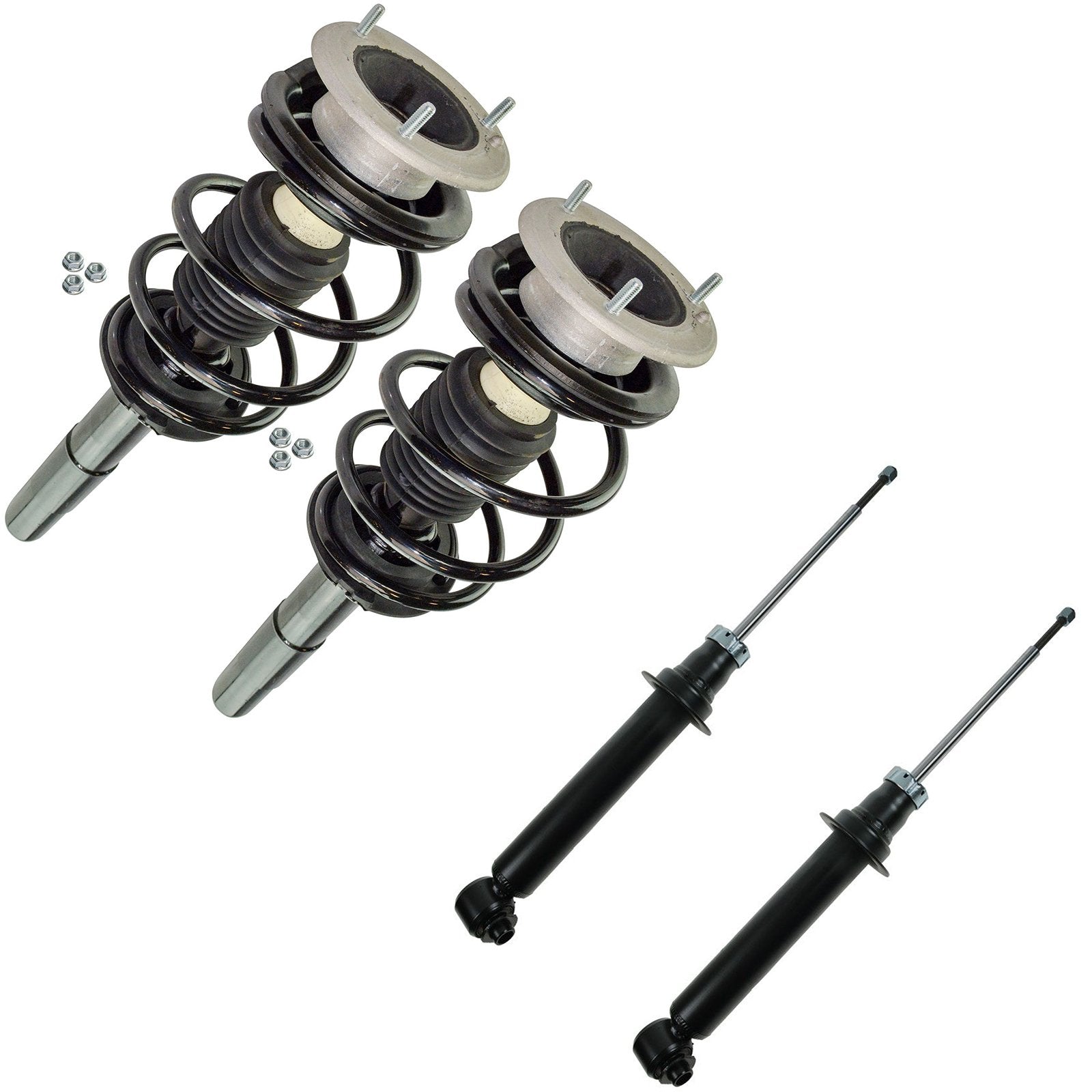 Trq Front And Rear Complete Strut Assembly & Shock Absorber Kit Complete Strut & Coil Spring Assembly Compatible With 2001-2003