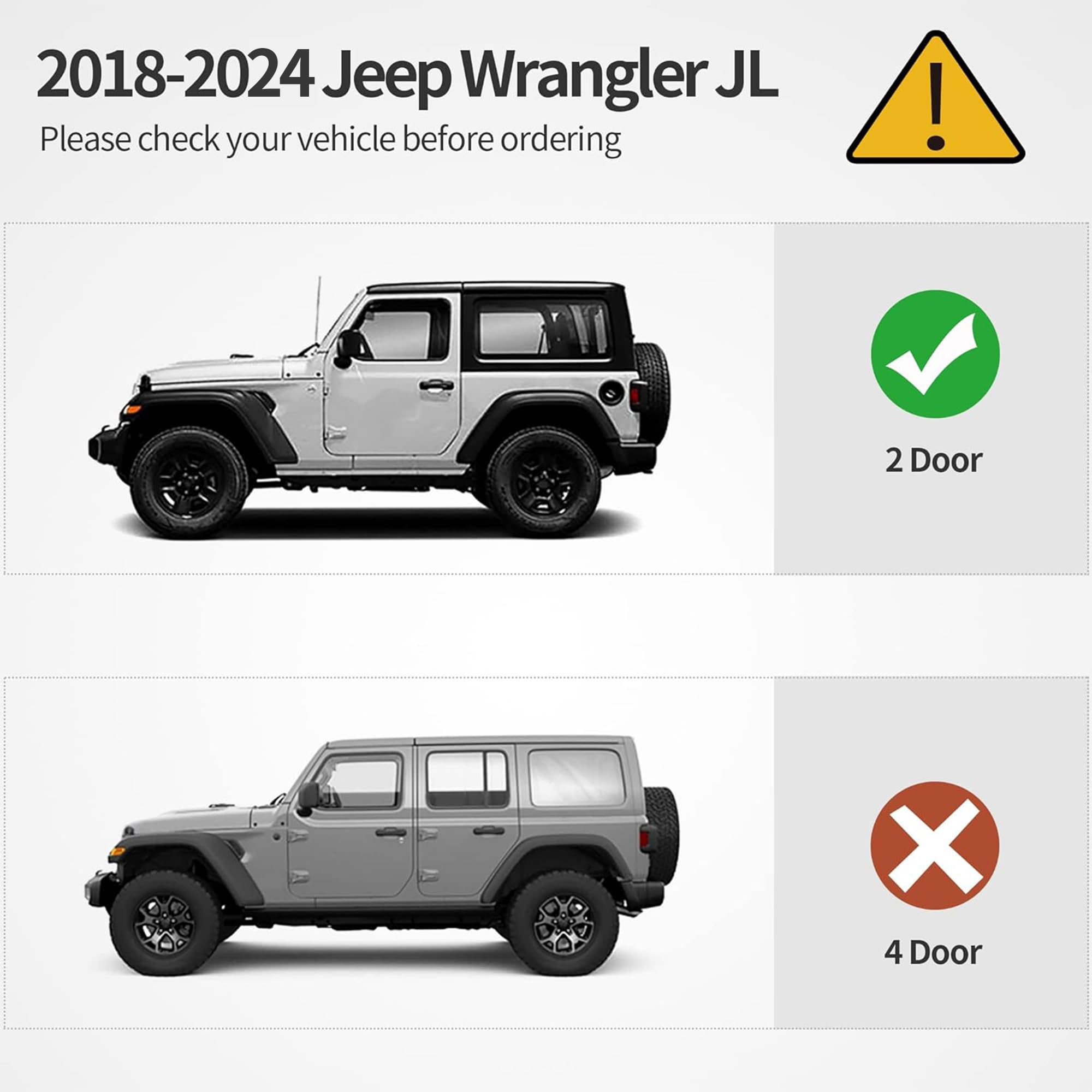 Oedro 6 Inch Running Boards, Drop Side Steps Compatible With 2018-2025 Jeep Wrangler Jl 2 Door, All Steel Nerf Bar Paintable Ste