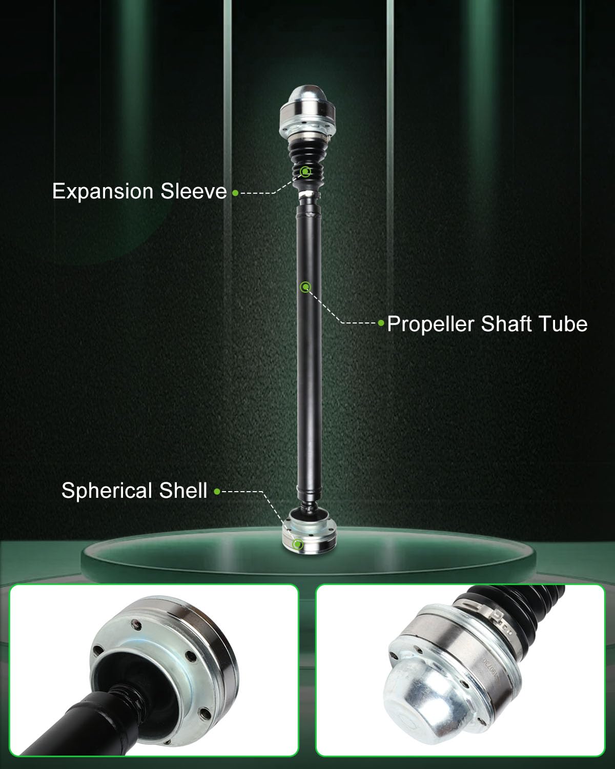 Scitoo 31.2'' Front Drive Shaft Assembly Propeller Shaft Compatible For Jeep Liberty 2002-2004 52111596Ab 52111596Aa 52111594Aa