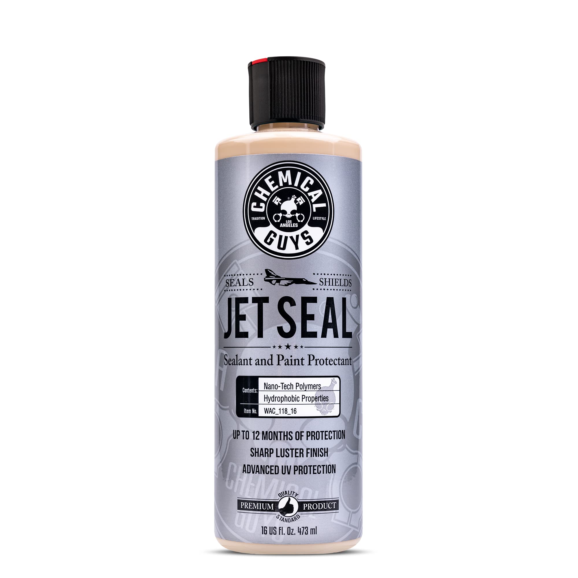 Chemical Guys Wac_118_16 Jetseal Anti-Corrosion Sealant And Paint Protectant, Safe For Cars, Trucks, Suvs, Motorcycles, Rvs & More, (16 Fl Oz), White