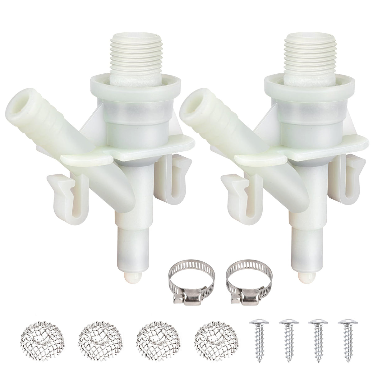 385311641 RV Toilet Water Valve Kit Replacement for Dometic and Sealand 300, 301, 310, 311, 320, 321 Series Pedal-Flush Toilets 