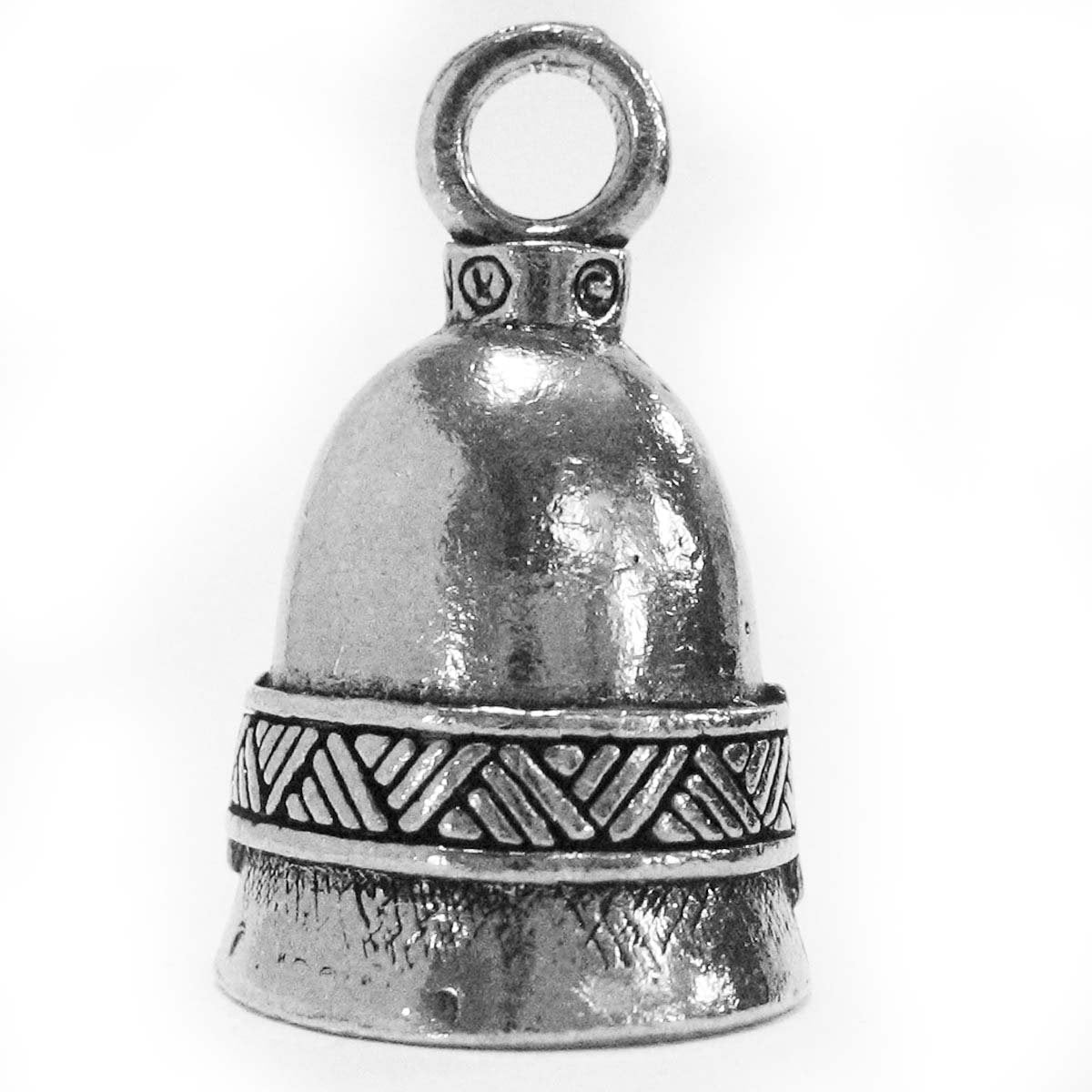 Guardian Bell Celtic Claddagh Heart Motorcycle Biker Luck Riding Bell, Silver