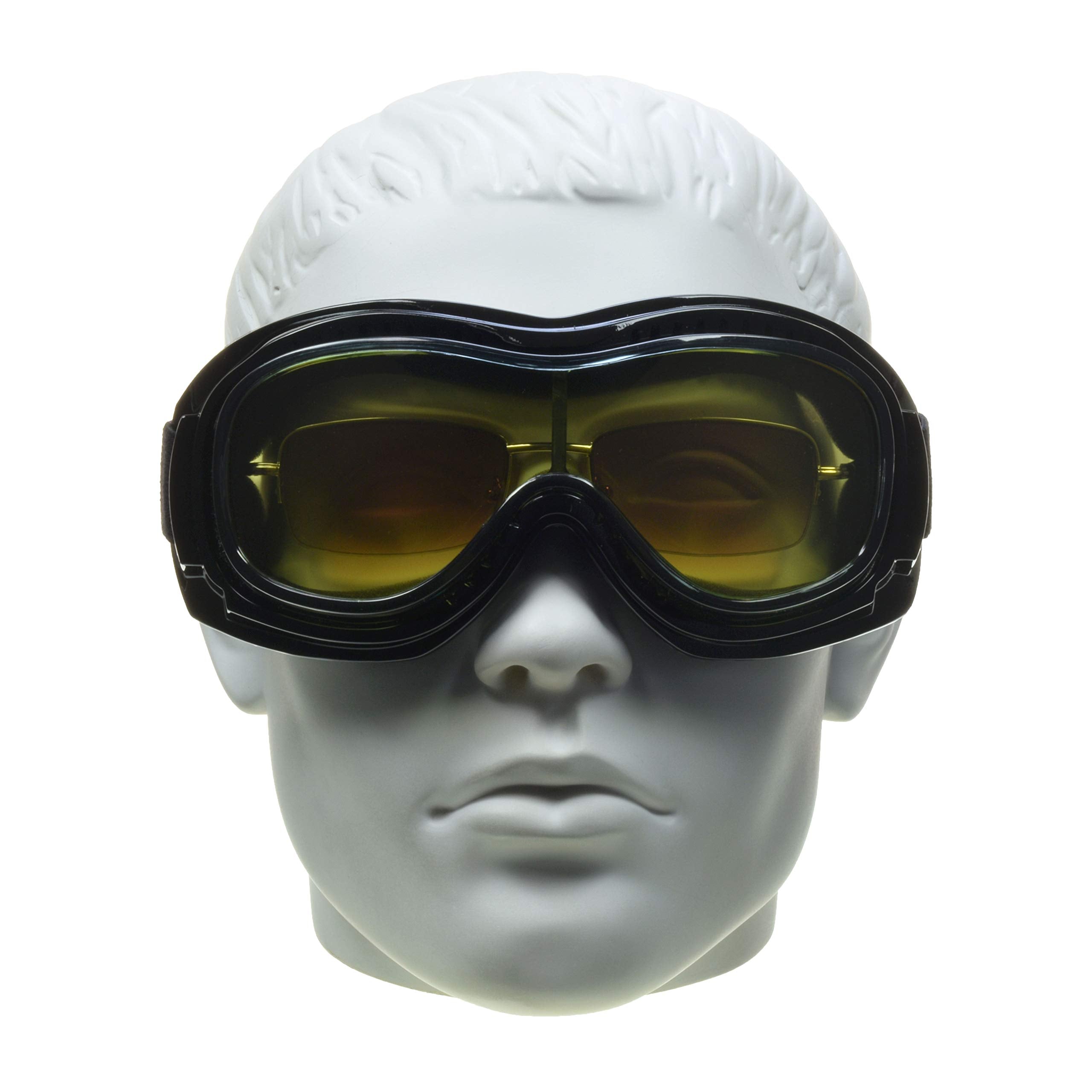 Bikershades Fit Over Goggles For Eye-Glasses Yellow Night Motorcycle Riding Cycling Skiing Sky Diving Indoor Outdoor Work