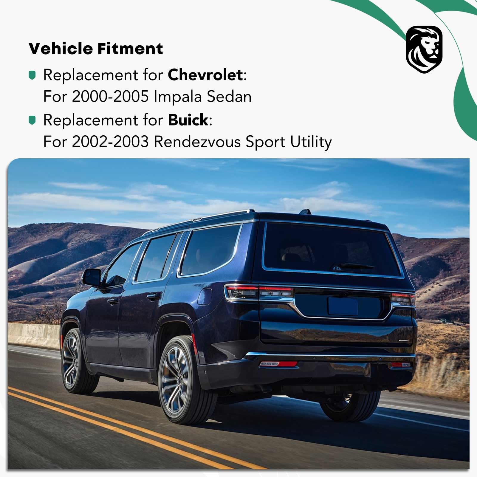 Yhtauto Master Power Window Switch Driver Side Replacement For 2000-2005 Chevrolet Impala, 2002-2003 Buick Rendezvous, 4+8 Pins, One Auto Up And Down Window Control Switch