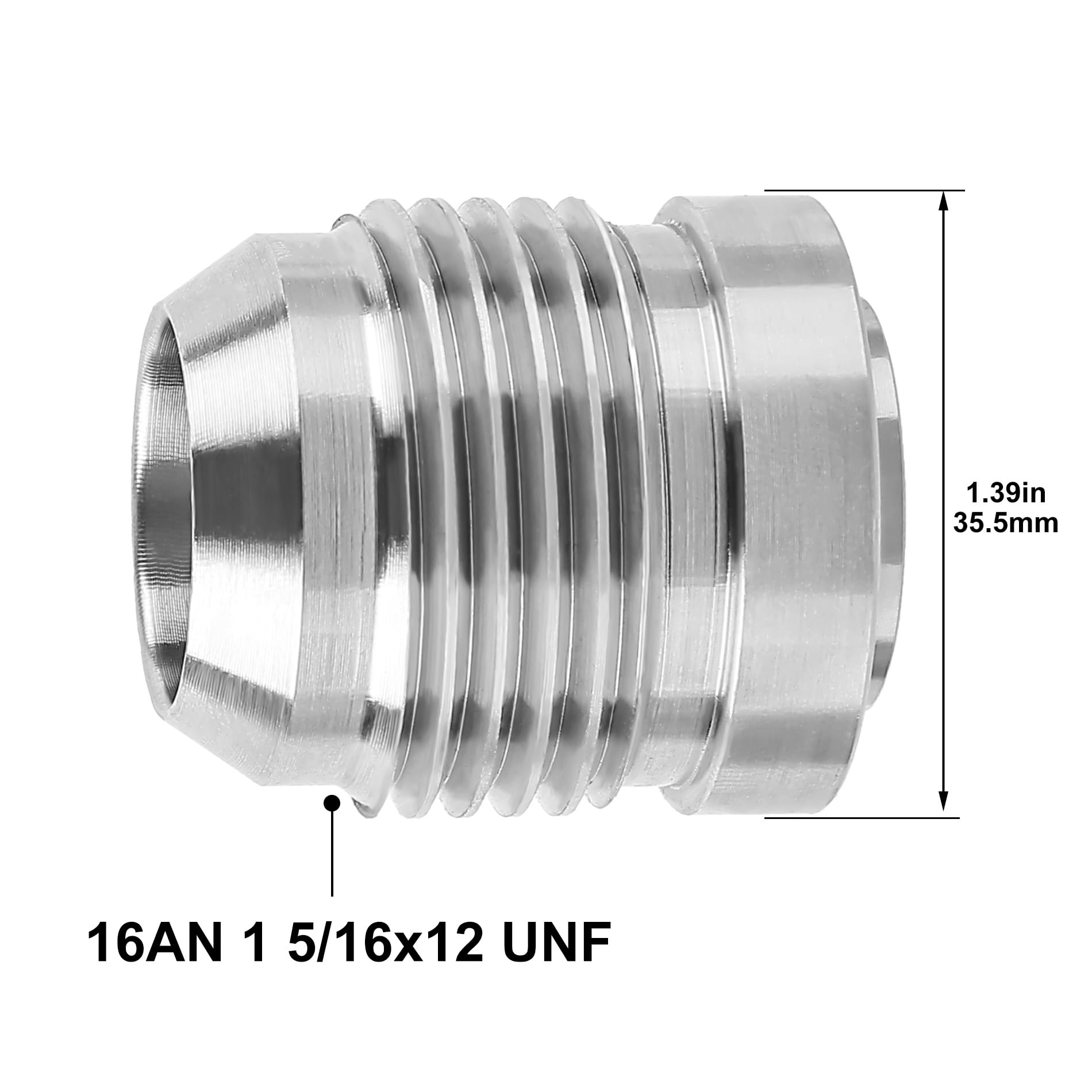 Evil Energy Male 16An Weld On Bung Fitting Stainless Steel