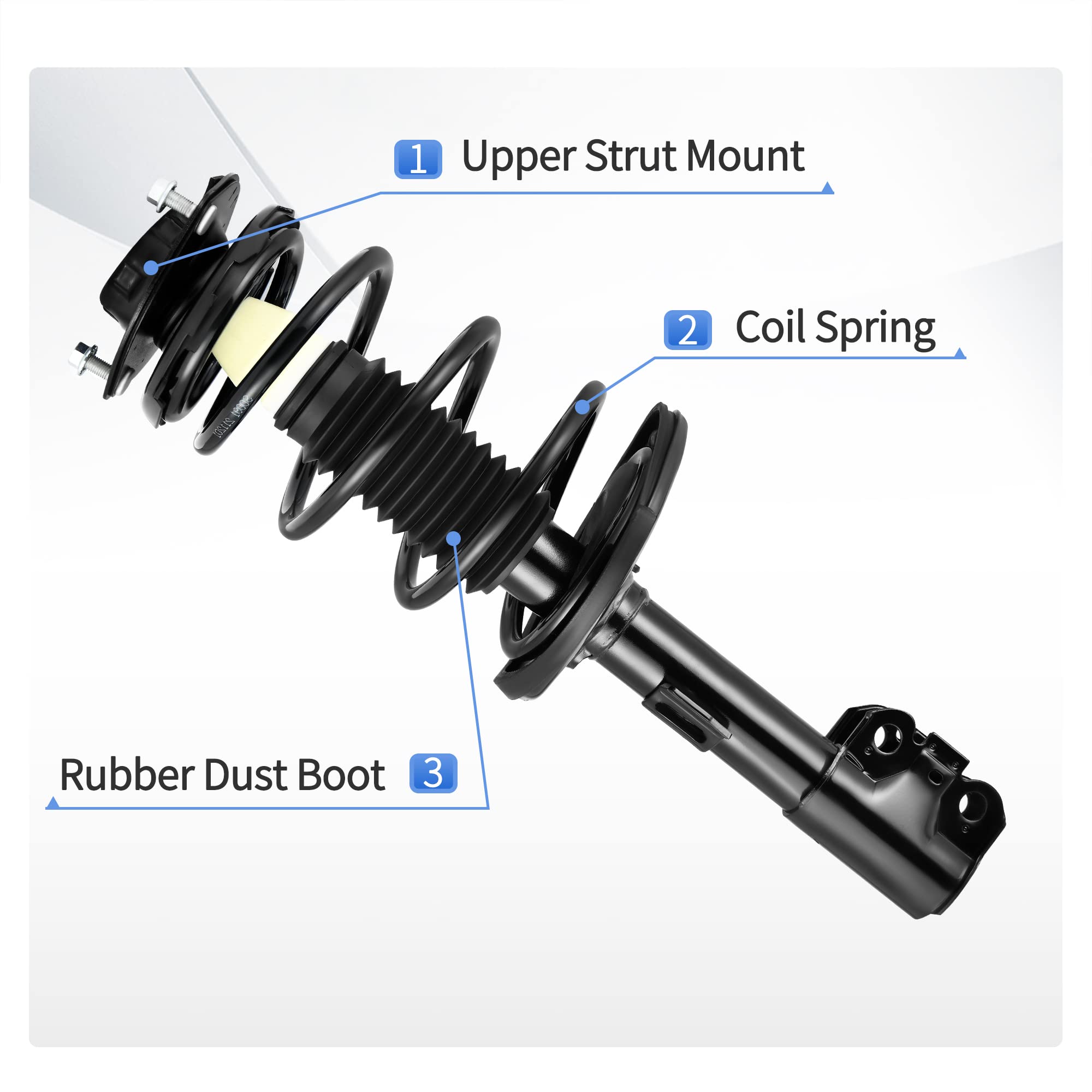 Yitamotor Front Complete Strut Quick Struts Compatible With 2004-2006 Camry, Solara, Lexus Es330