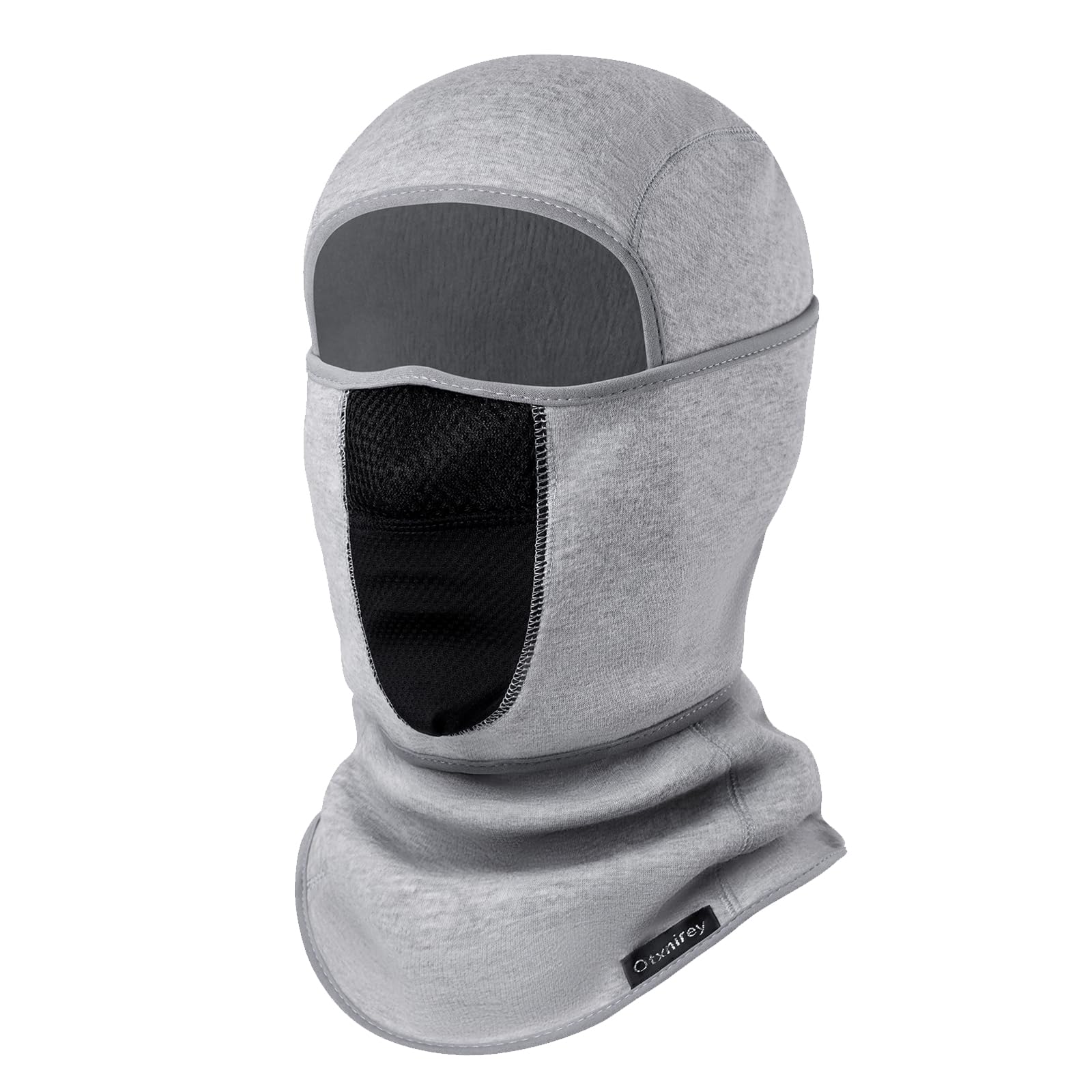 Balaclava Ski Mask (with Breathable Holes) Windproof Winter Fleece Neck Face Warmer for Men&Women Light Grey
