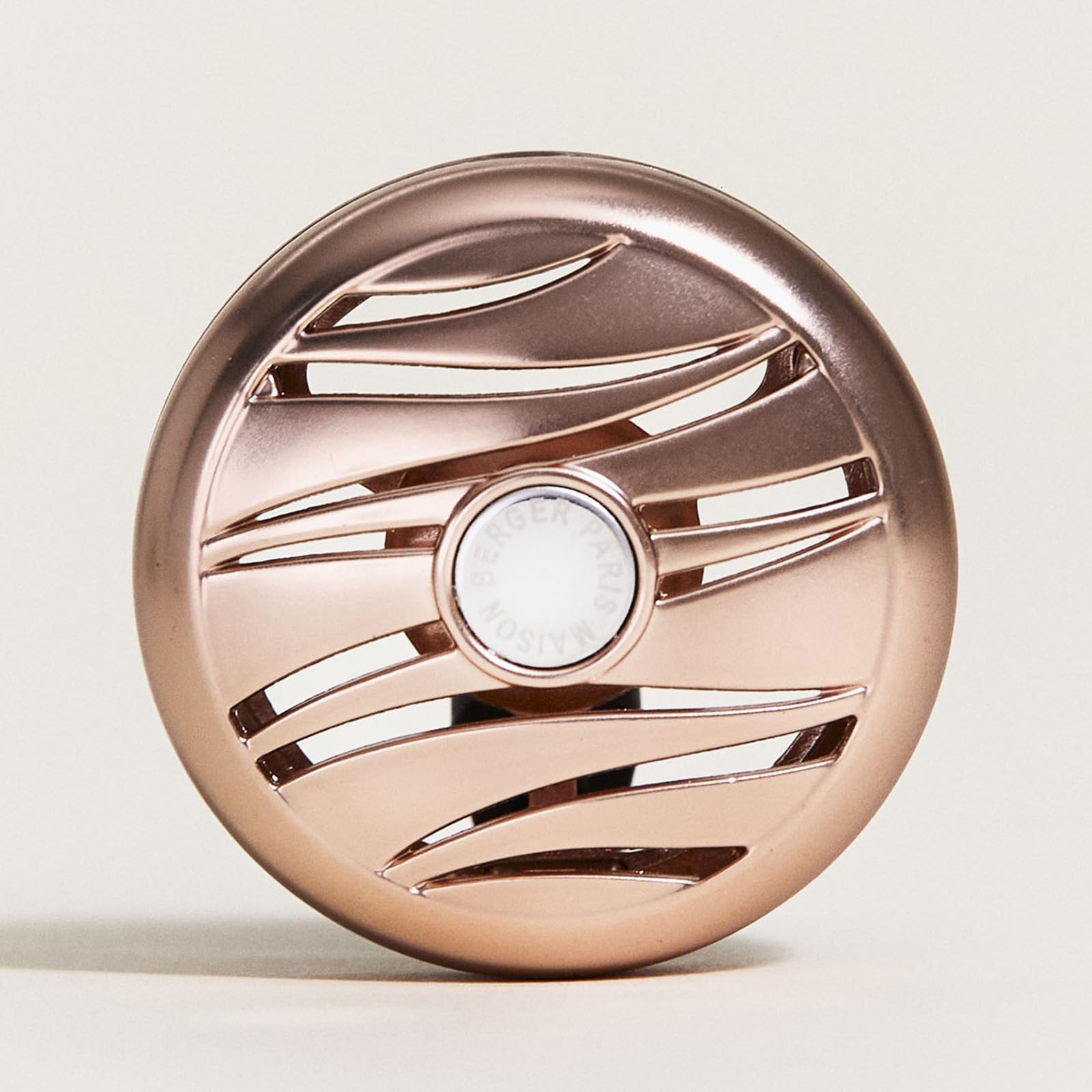 Maison Berger - Refillable Car Air Freshener Vent Clip Diffuser Set - 1.75'' Diameter X 1.25'' Depth - Made In France (Pink Copp