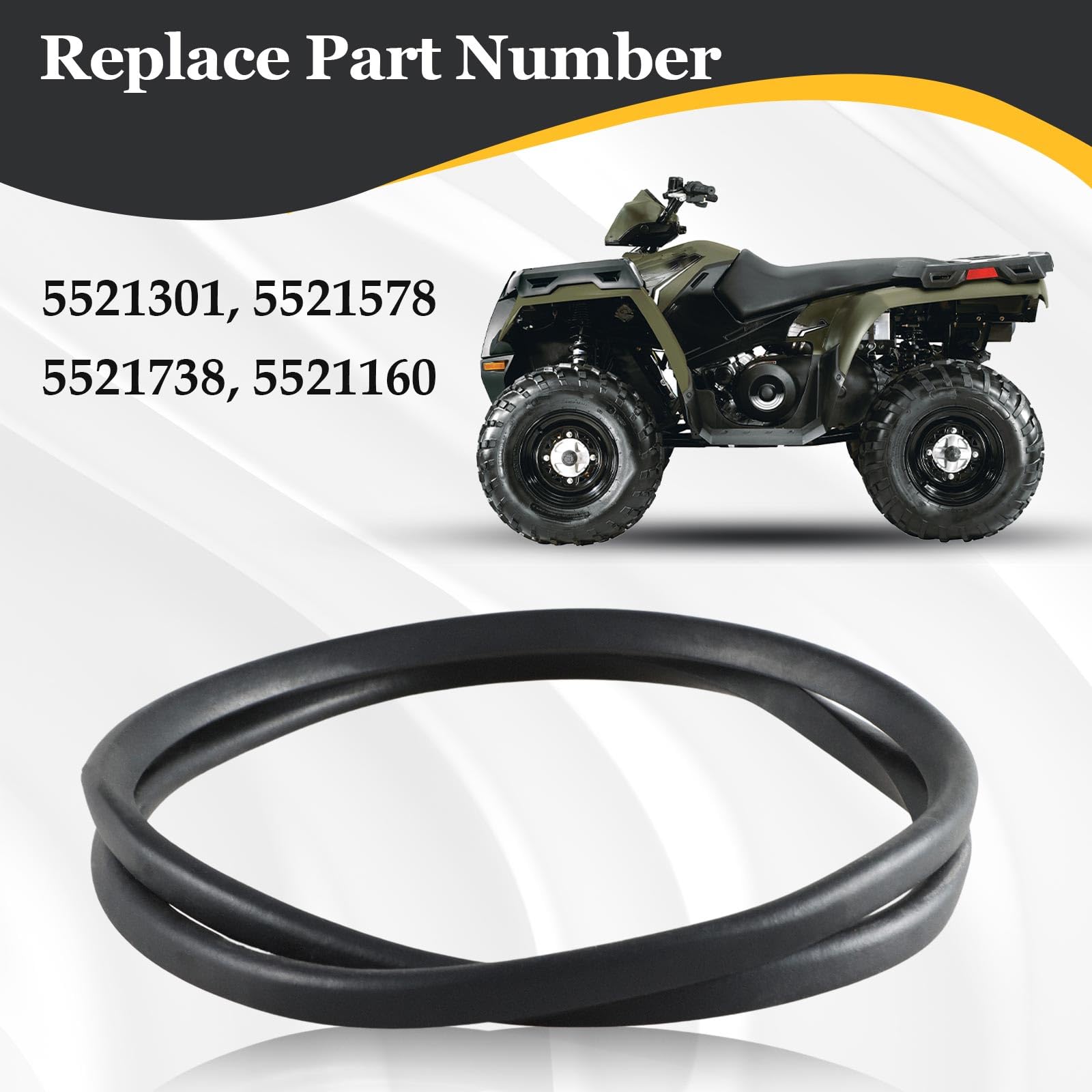 HIMARKLIF Foam Clutch Cover Seal Gasket Clutch Cover Sealing Ring Compatible with Polaris Sportsman 400 450 500 570 600 700 800