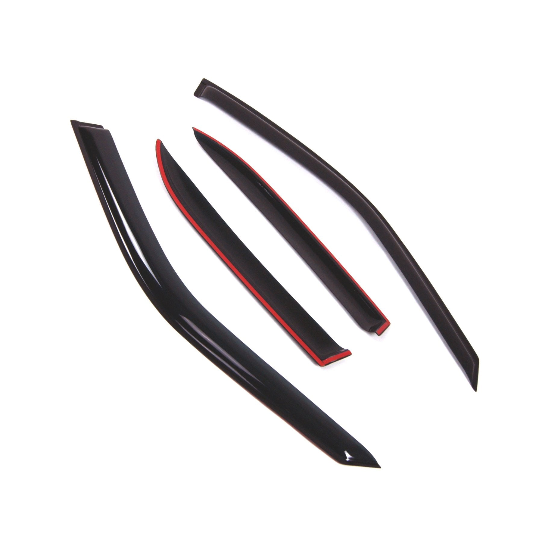 Tuningpros Window Visor Compatible With 1992-1998 Bmw 318I 320I 323I 325I, Dgwv2-491 Outside Mount Deflector Rain Guard Dark Smo