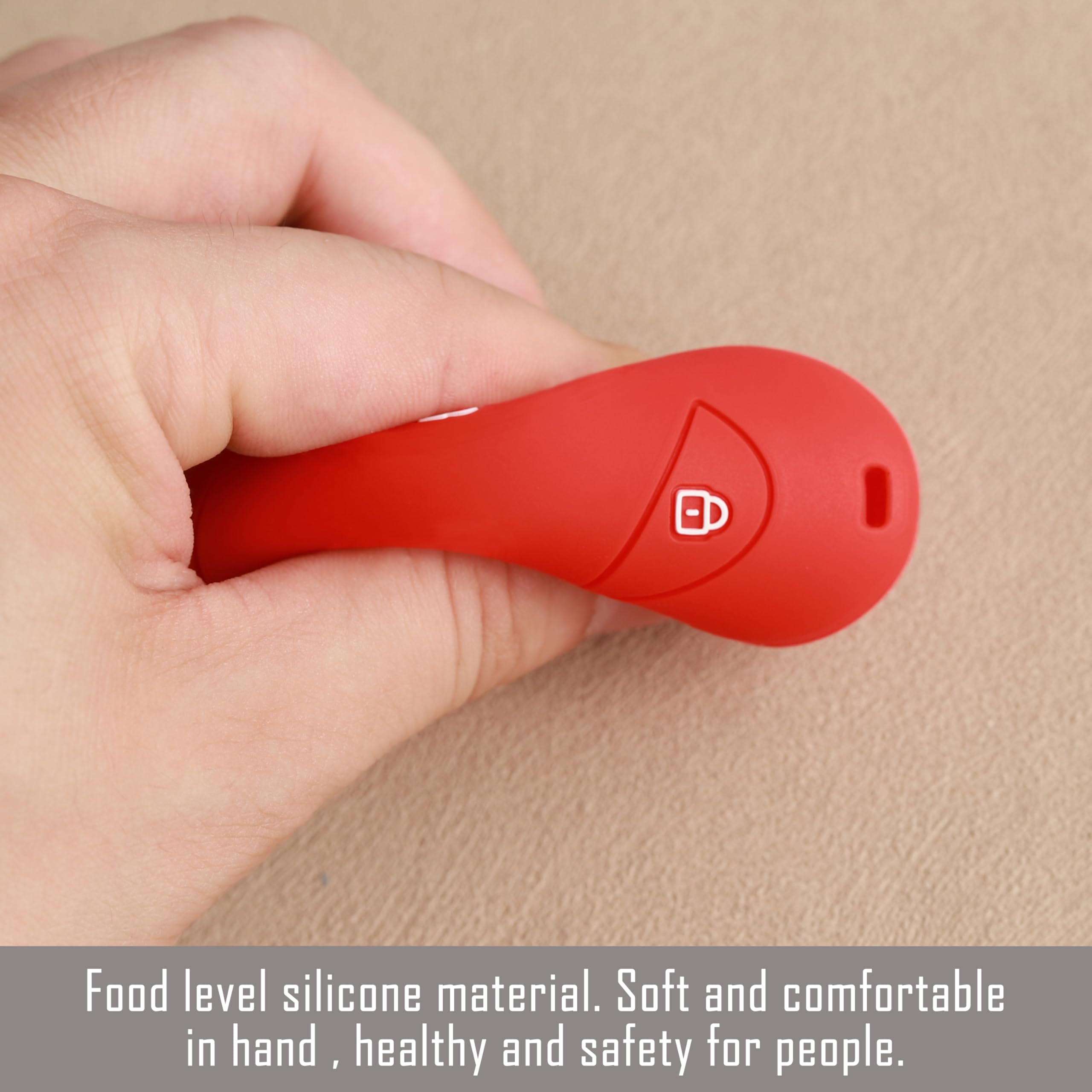 TANDRIVE Key Fob Cover for Hyundai 2025 2024 Tucson Elantra Santa Fe Kona Sonata IONIQ, 4 5 7-Button, Silicone, 2-Pack, Black an