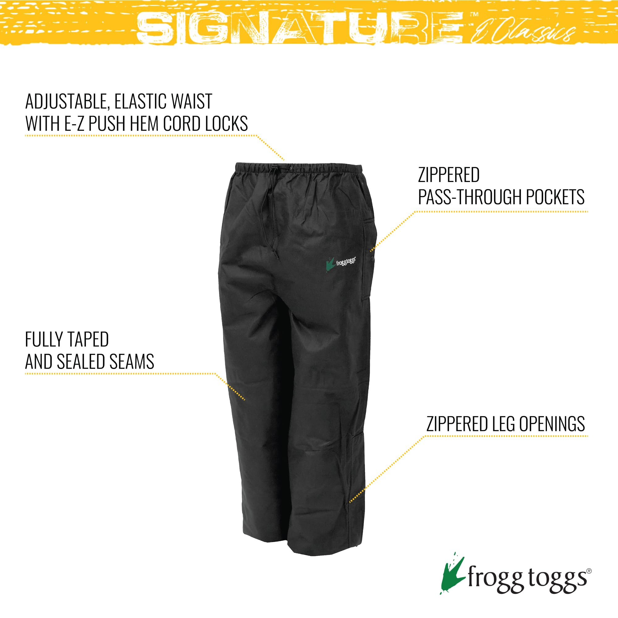 Frogg Toggs Men'S Bull Frogg Waterproof Rain Pant